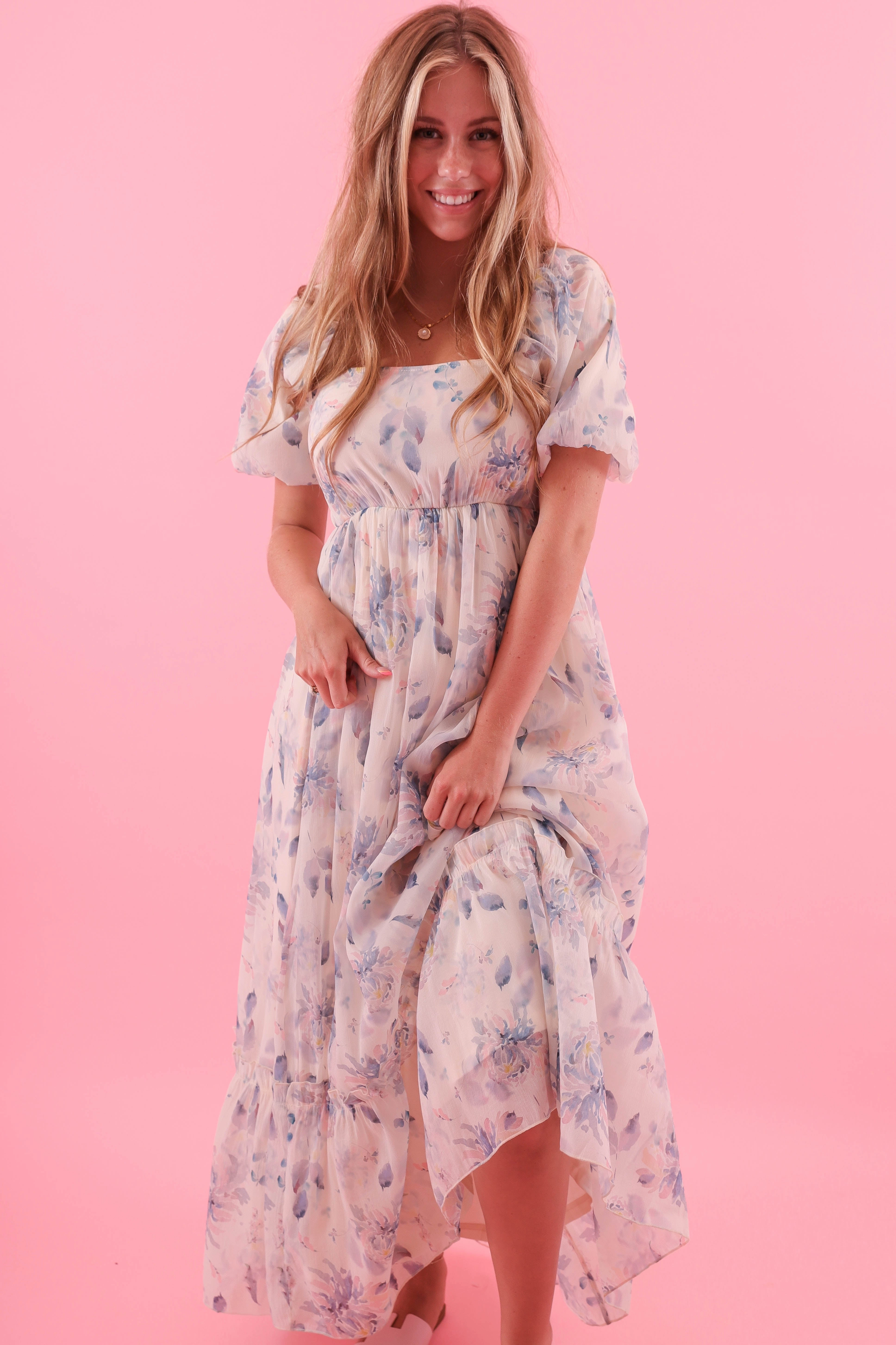 Unisex Option Form Flow RESTOCK: A Glimpse Of The Past Maxi Dress