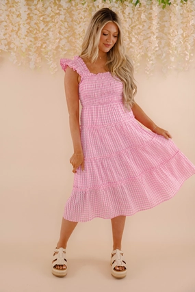Breathable Feel RESTOCK: Country Club Brunch Midi Dress