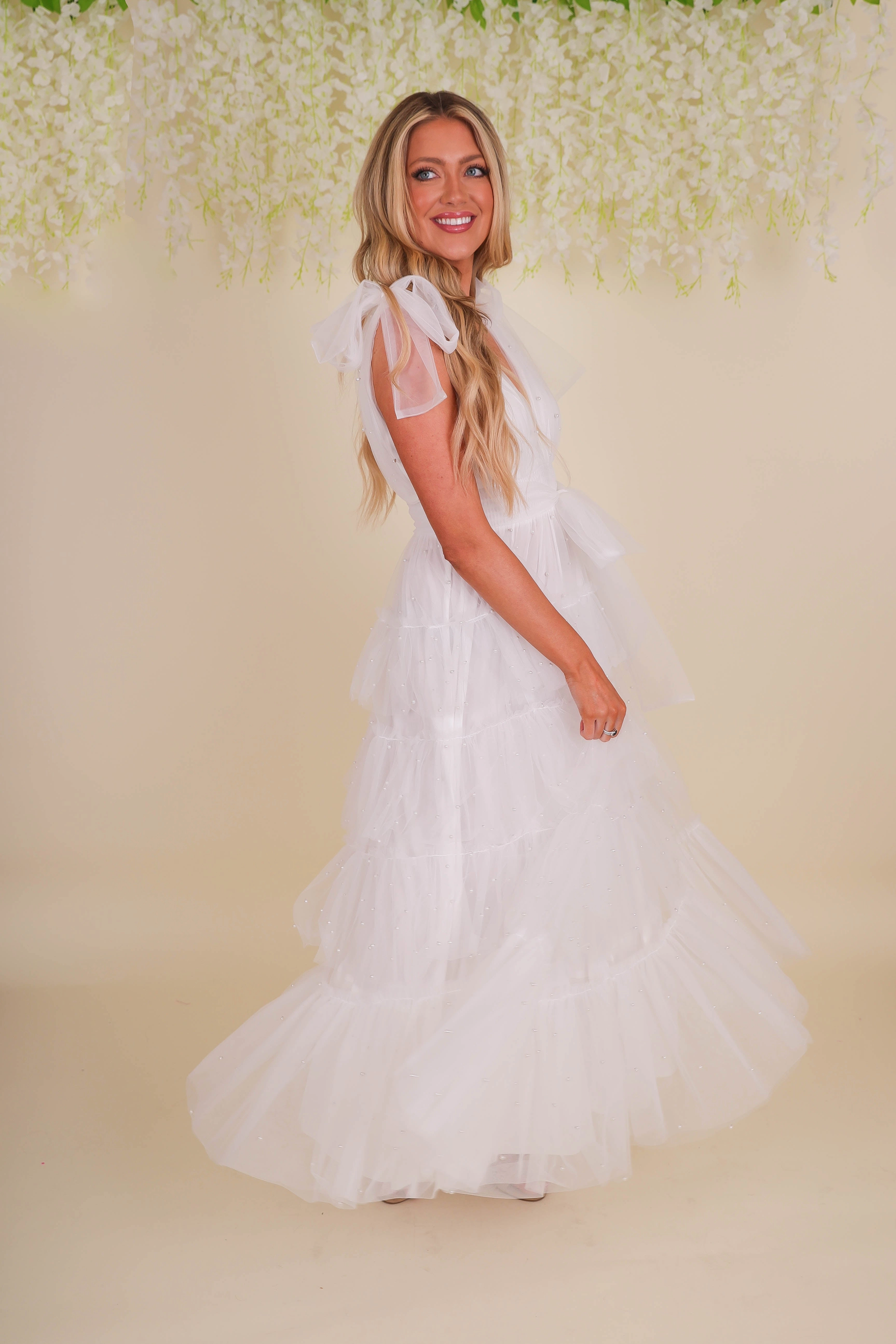 RESTOCK: Enchanted To Meet You Midi Dress Pleat-Front Soft Fabric