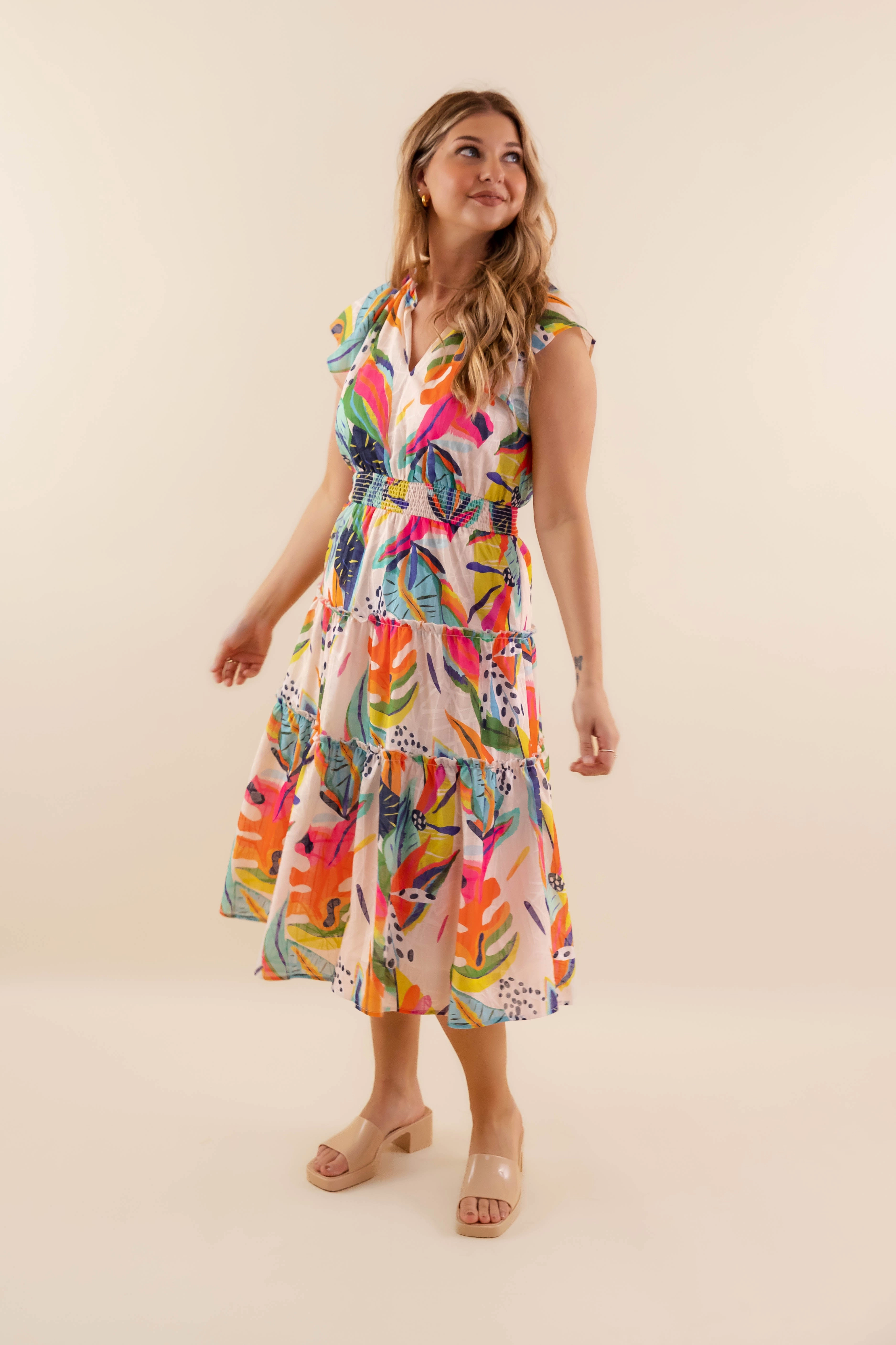 Sleek Tailoring RESTOCK: Extravagant Plans Midi Dress