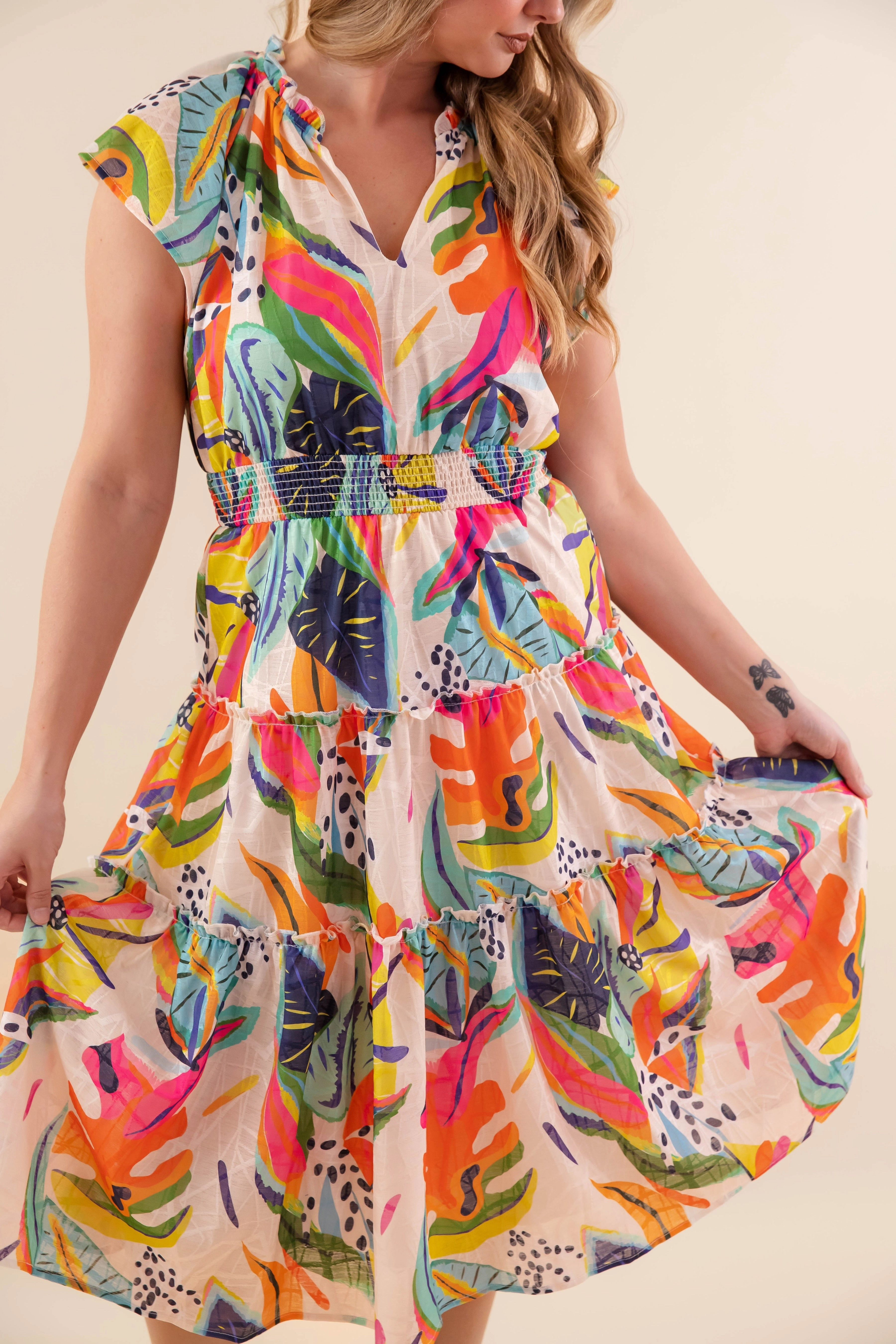 Effortless Pair RESTOCK: Extravagant Plans Midi Dress