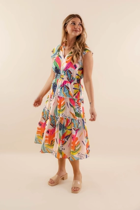 Sleek Tailoring RESTOCK: Extravagant Plans Midi Dress