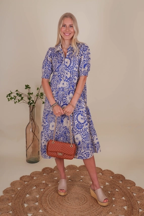 Layered-Look Perfect Fit RESTOCK: Flying First Class Midi Dress
