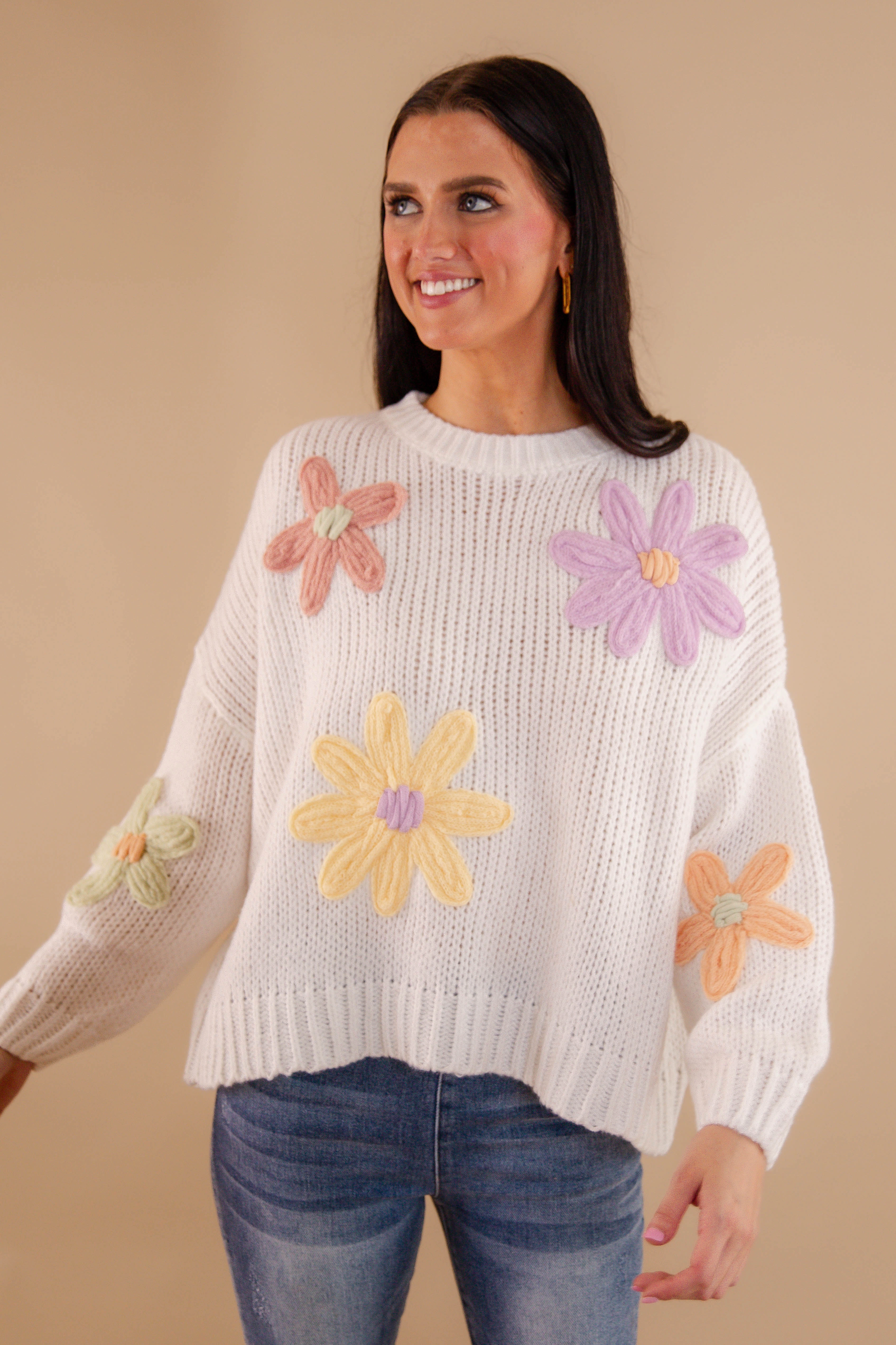 RESTOCK: Growing Strong Sweater RibbedNeckline