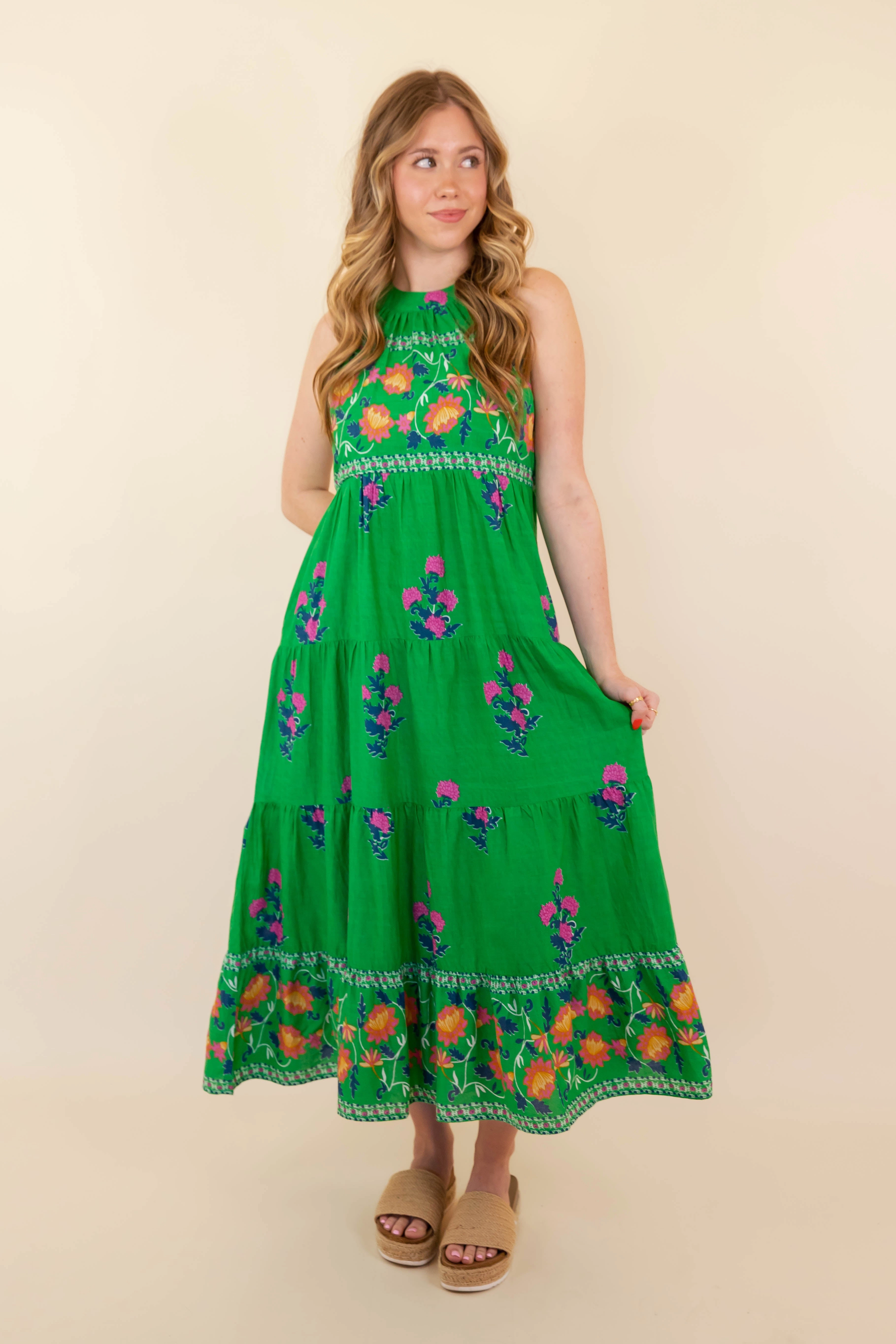 RESTOCK: Let's Find Out Midi Dress Travel Essential Pure Tone