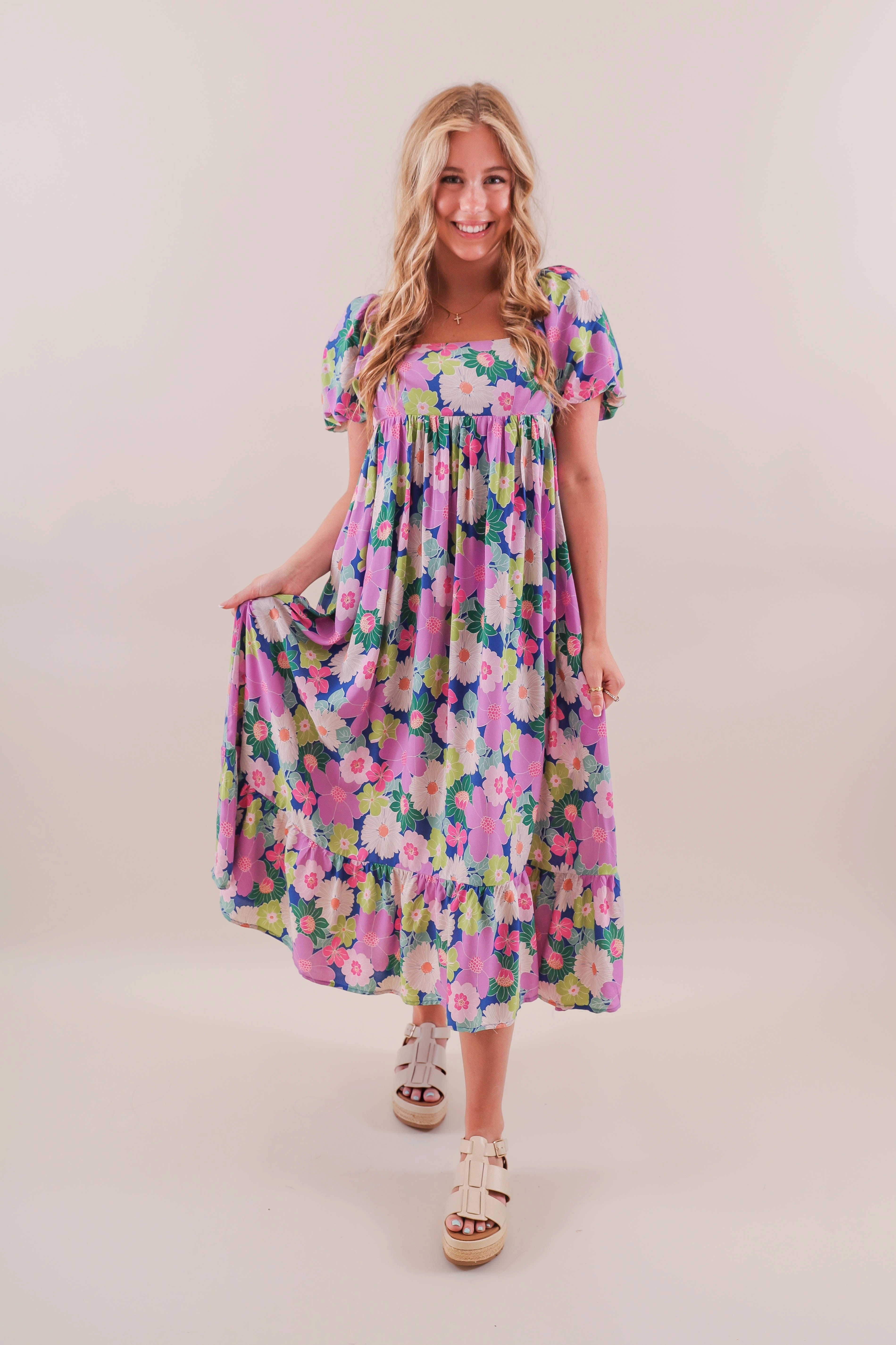 Ruffle Hem RESTOCK: Lots to Ponder Midi Dress