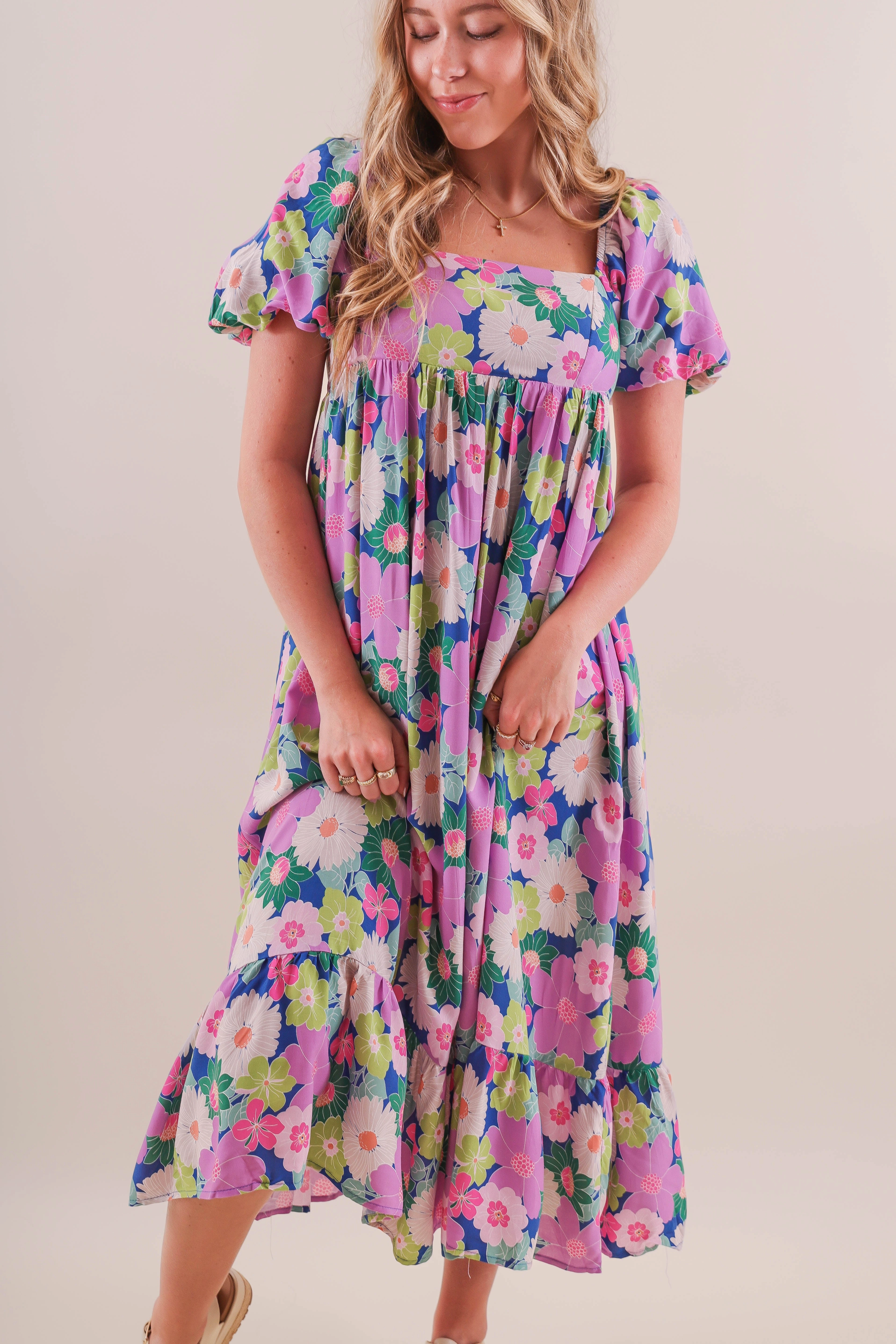 Refined Stitch RESTOCK: Lots to Ponder Midi Dress
