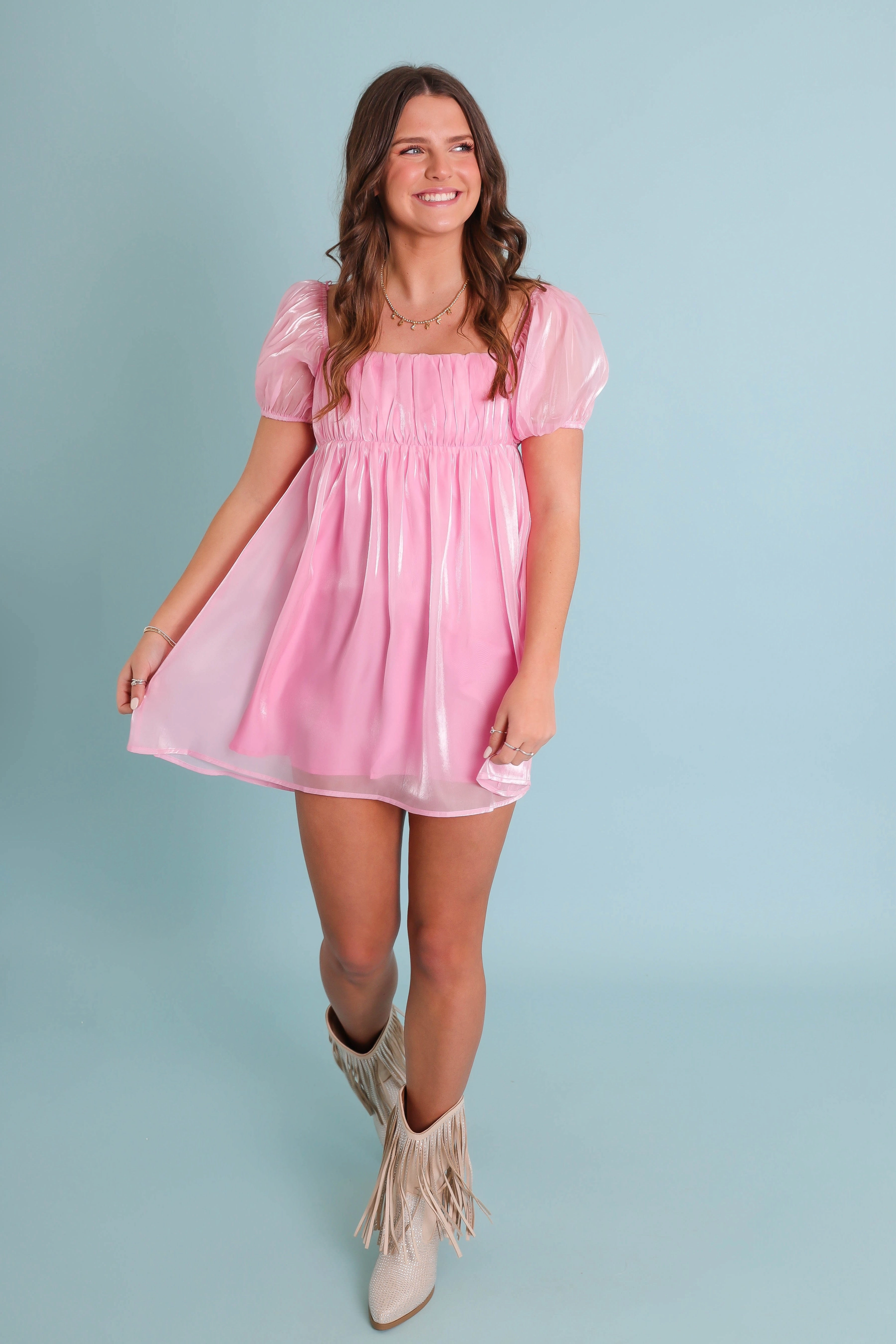 RESTOCK: Nothing But Delightful Dress-Pink Casual and Smart