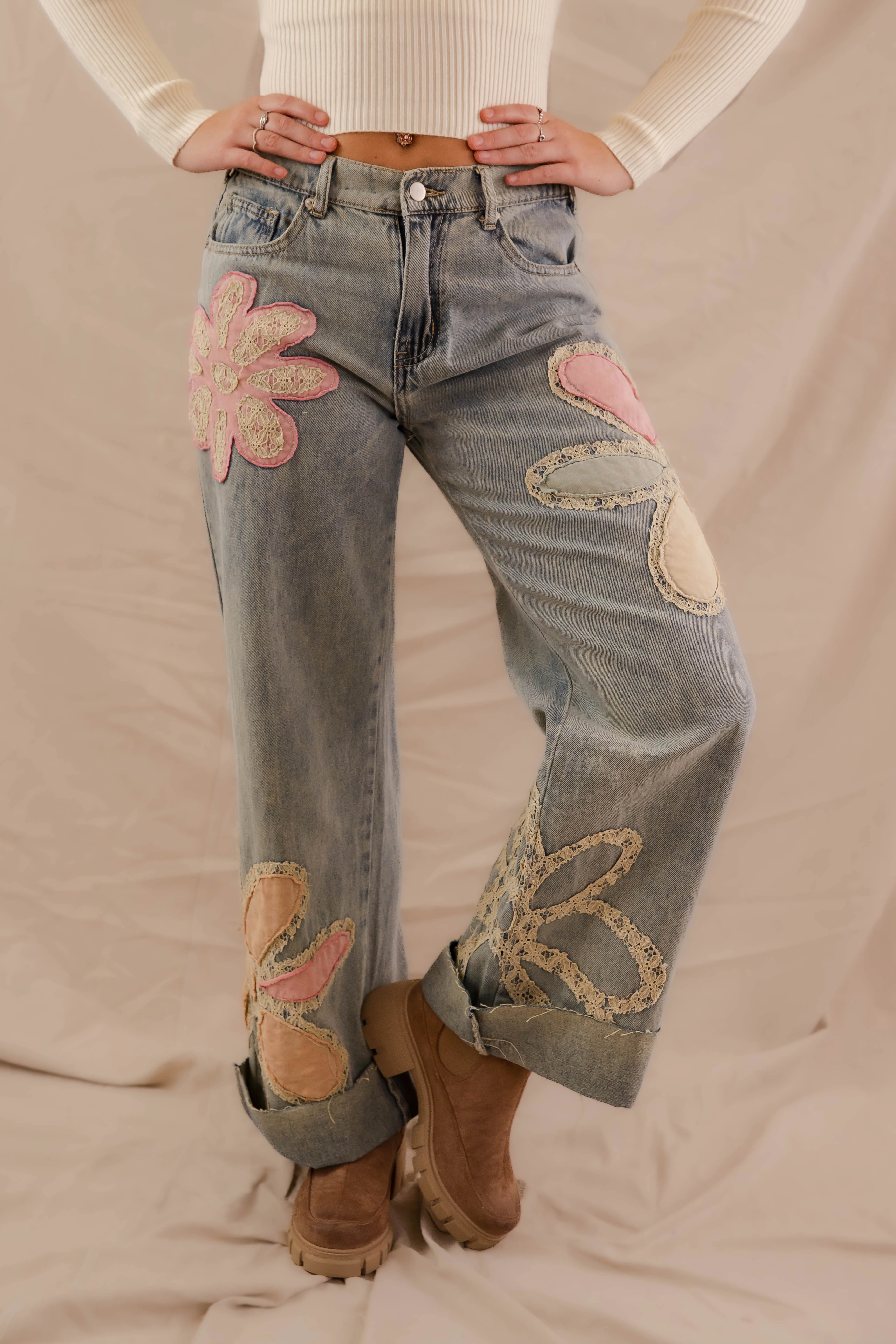 RESTOCK: Sweet Adventures Denim Flexible Knees