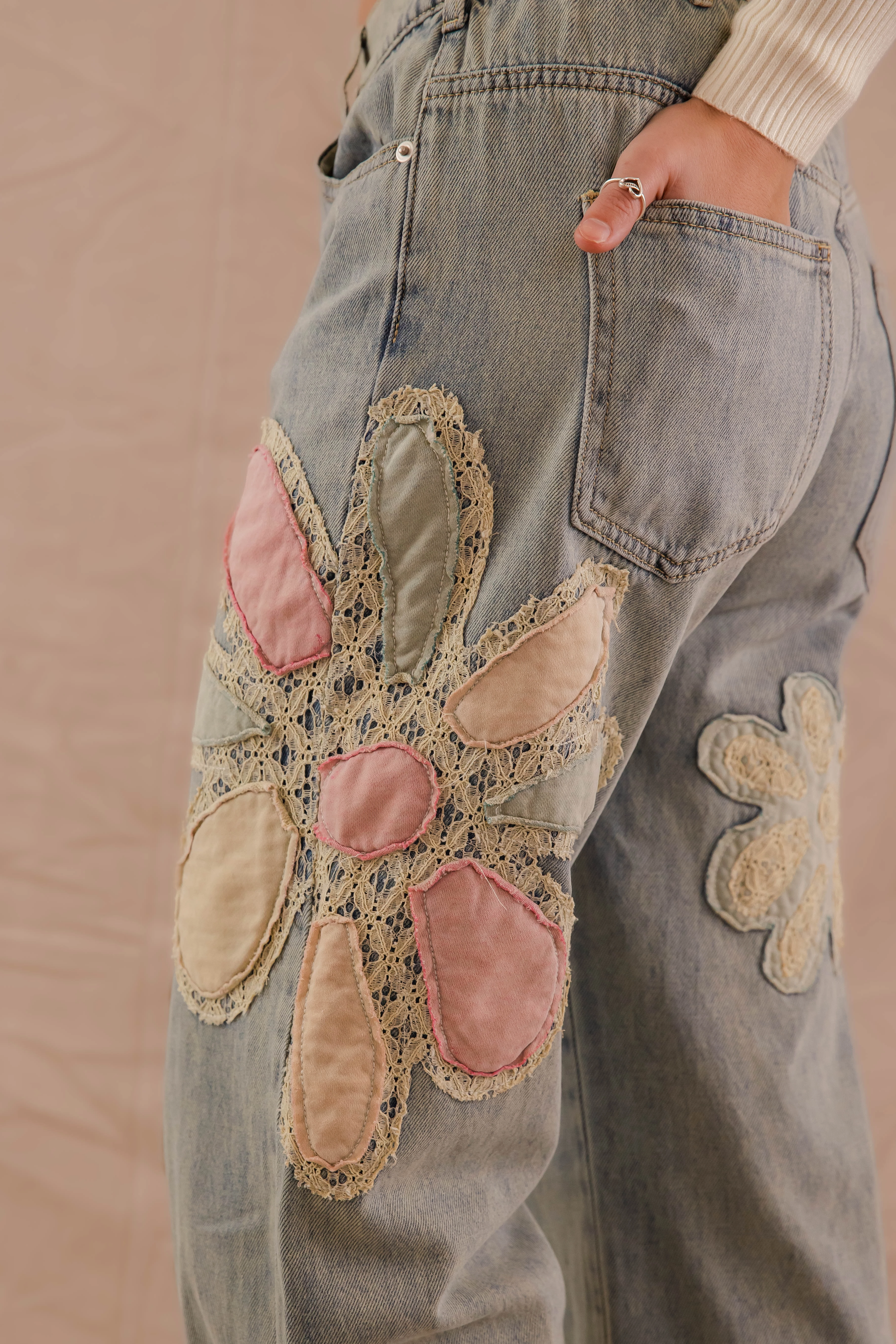 WrinkleFreeFabric Mesh Lined RESTOCK: Sweet Adventures Denim