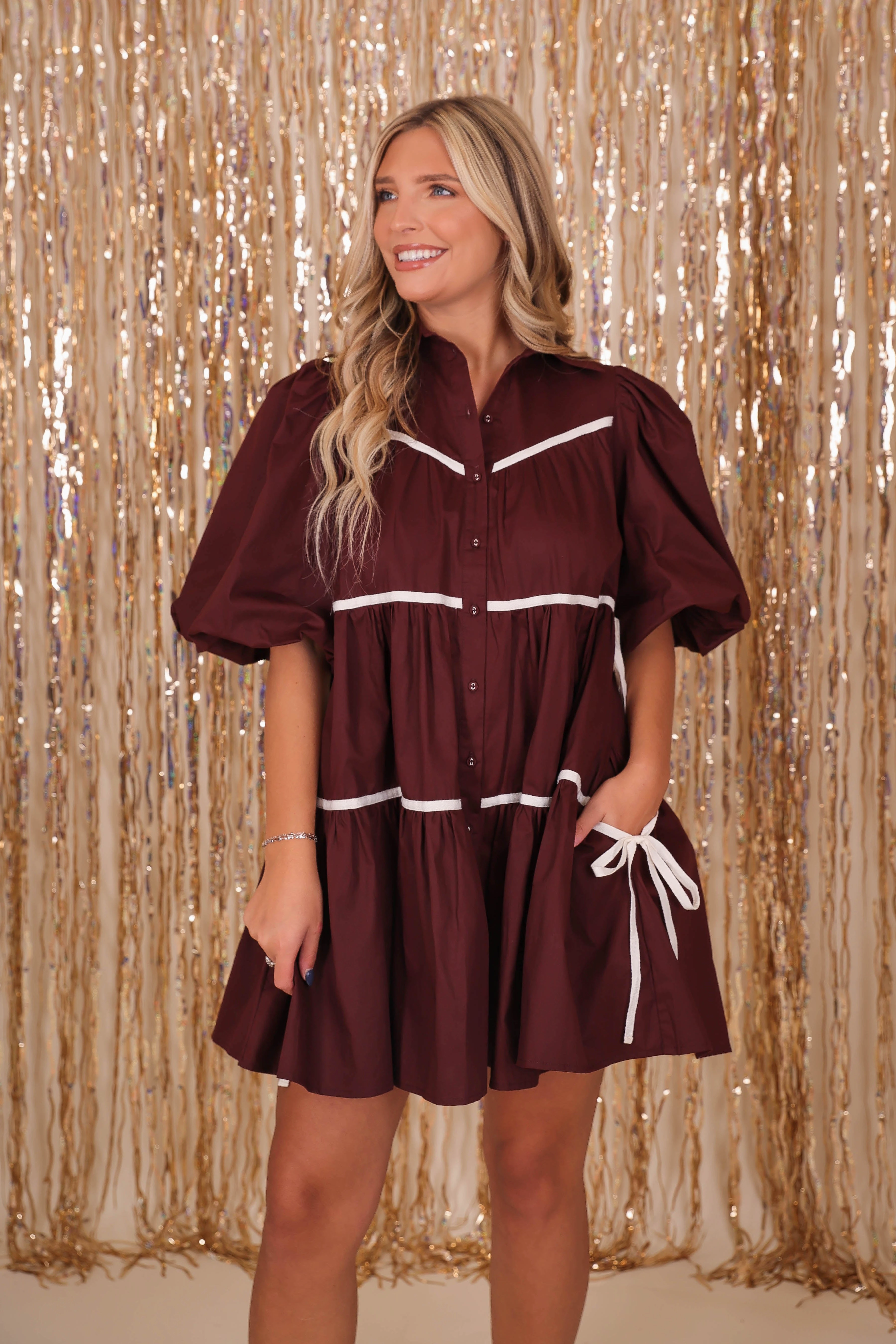 Airy Base RESTOCK: When You Have It All Dress-Brown