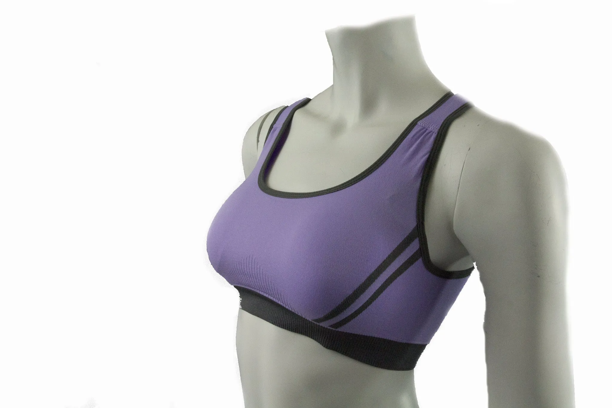 Reticulate Sports Bra Purple