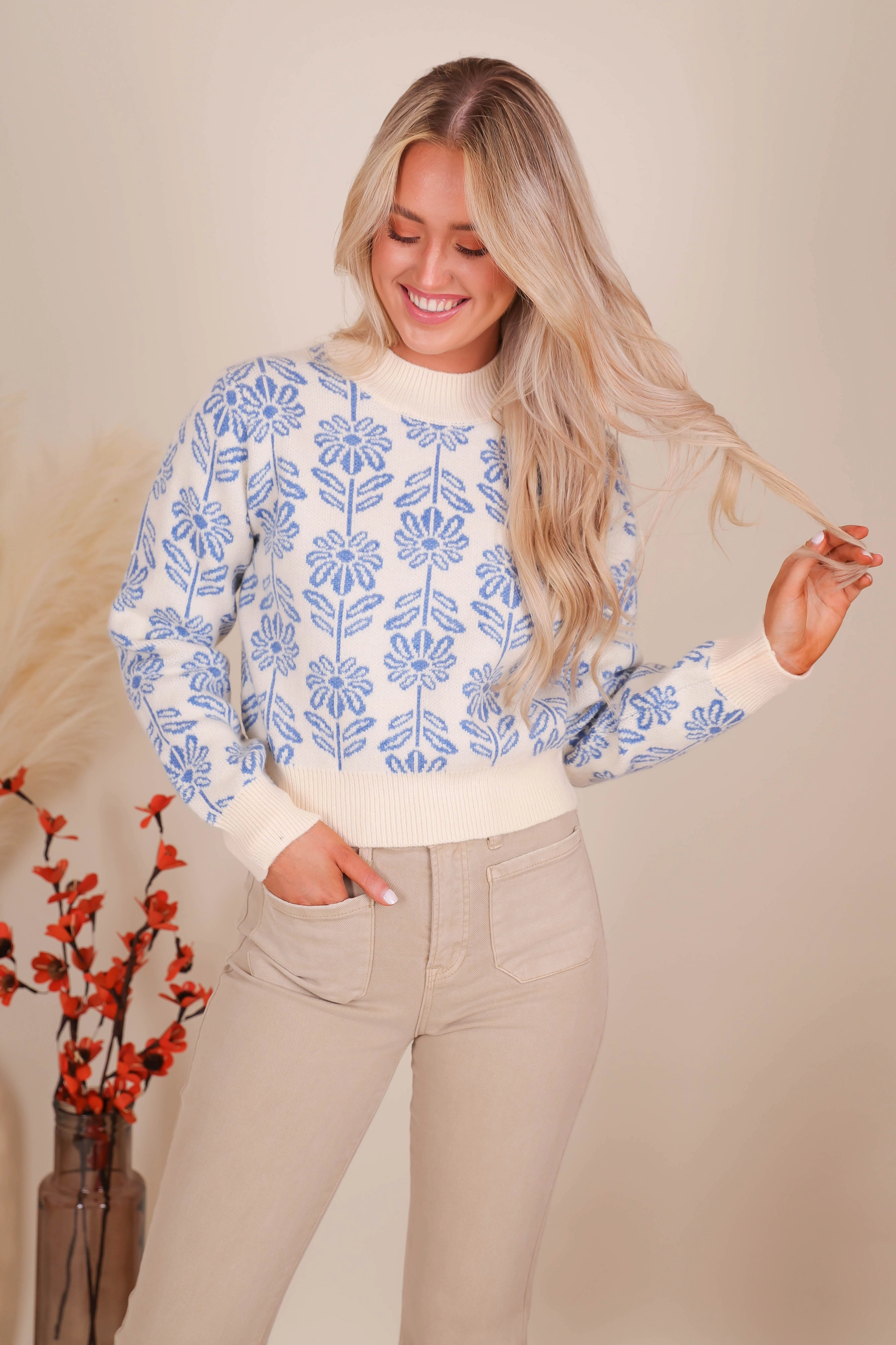Layered Collar RETOCK: Power in Patience Sweater