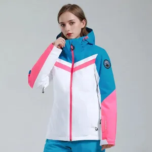 Retro Style Hooded Snow Ski Insulated Jacket Outdoor Everyday Wear