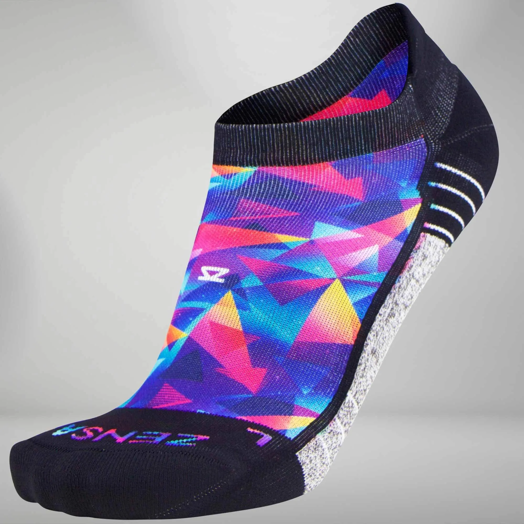 Retro Triangles Socks (No Show)