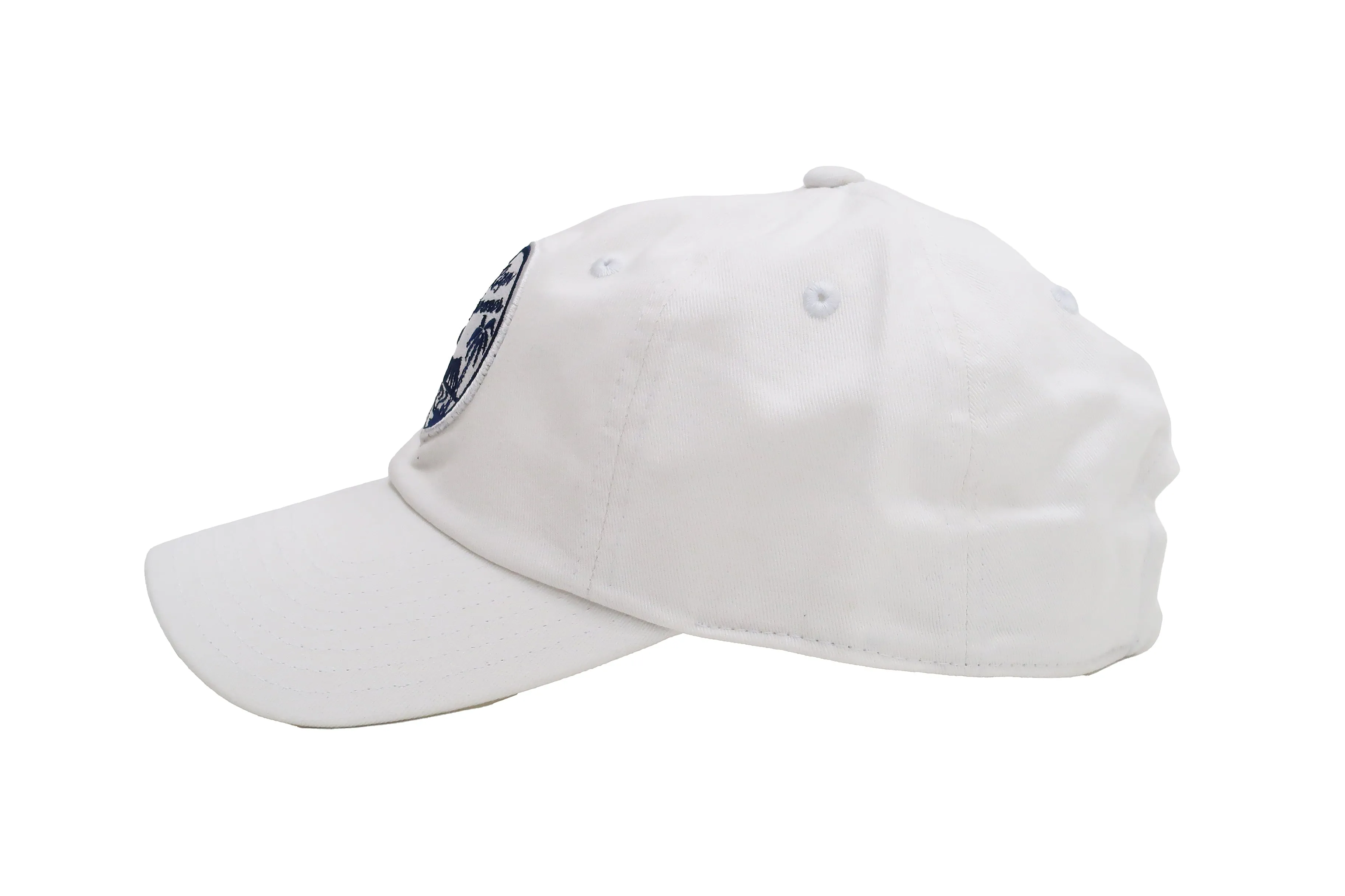 Reyn Spooner Cap Men's Classic Cotton Twill Hat with Embroidered Patch A000150221 502-A0001 White