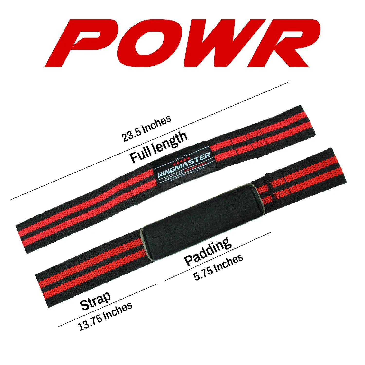 RingMaster Sports Cotton Weightlifting Gym Wrist Strap