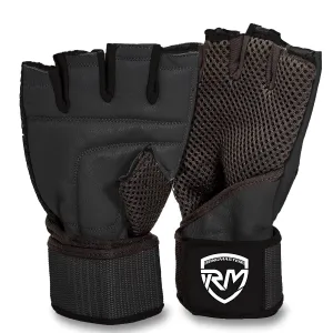RingMaster Sports Half Finger Gym Training Gloves Weightlifting POWR Series Black