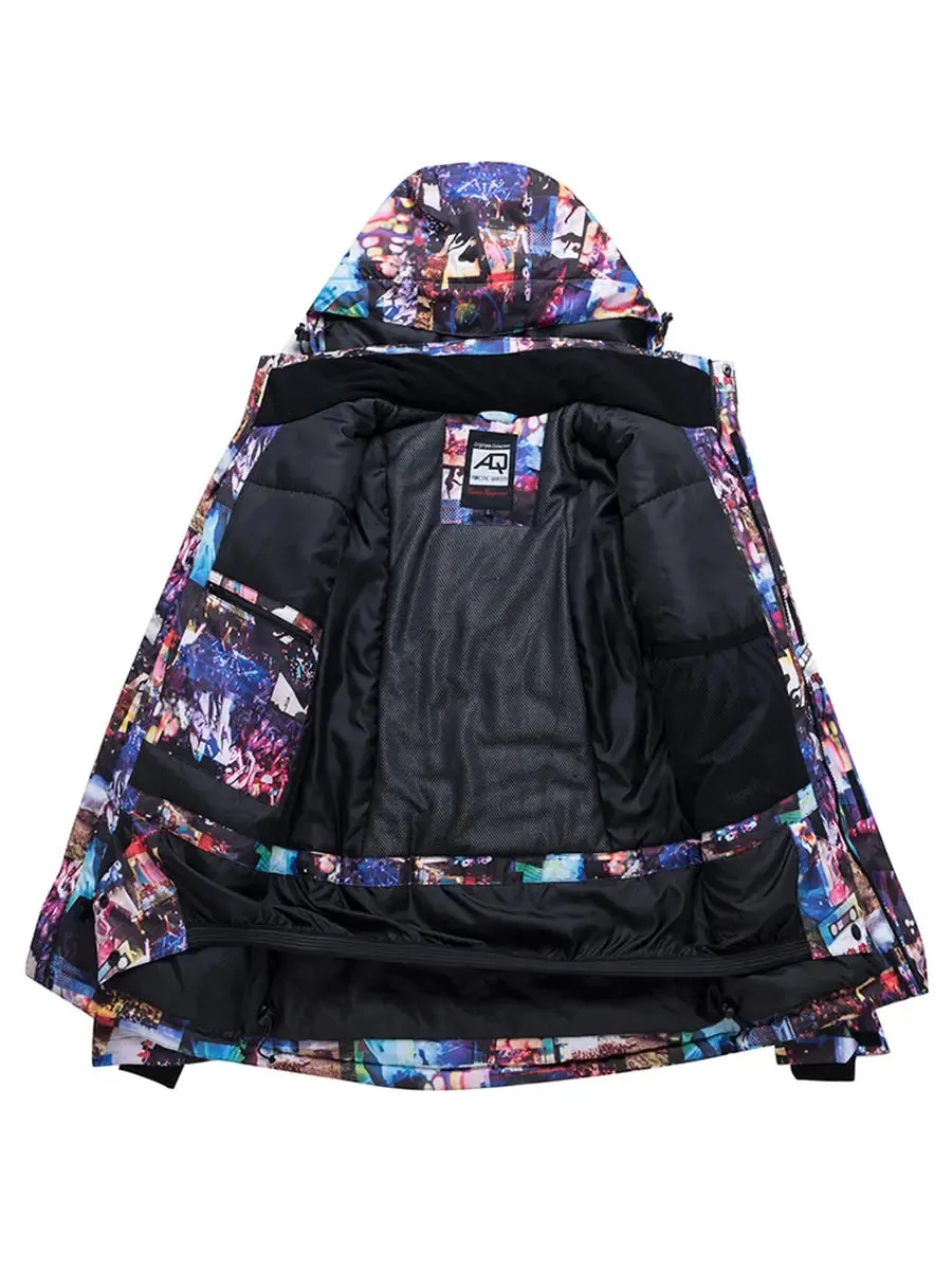 Riuiyele Men Downhill Skiing Snowboarding Insulated Jacket