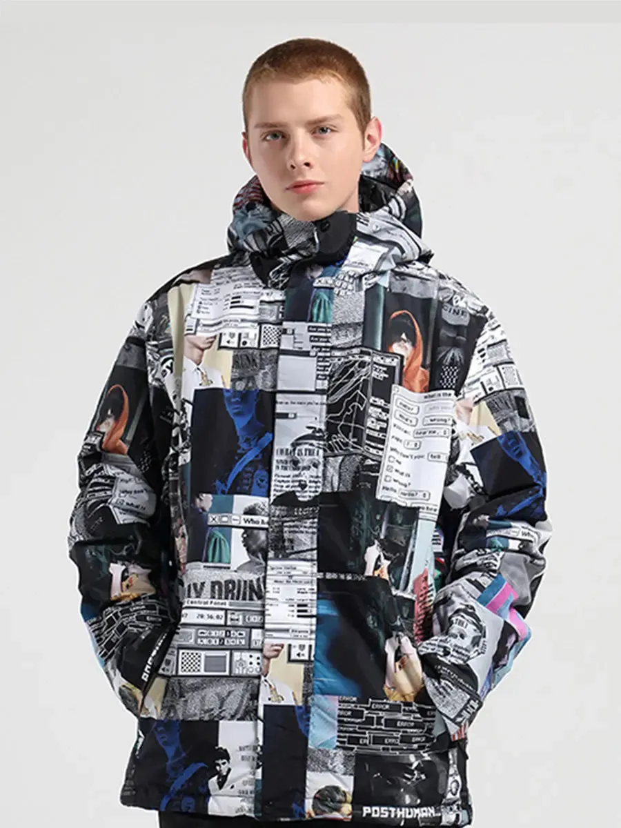 Riuiyele Men Ski Snowboarding Jacket with Thumbhole