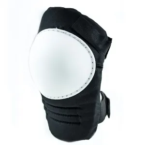 RK Safety Kneepad with White Hard Shell, Stitched Poly Cap