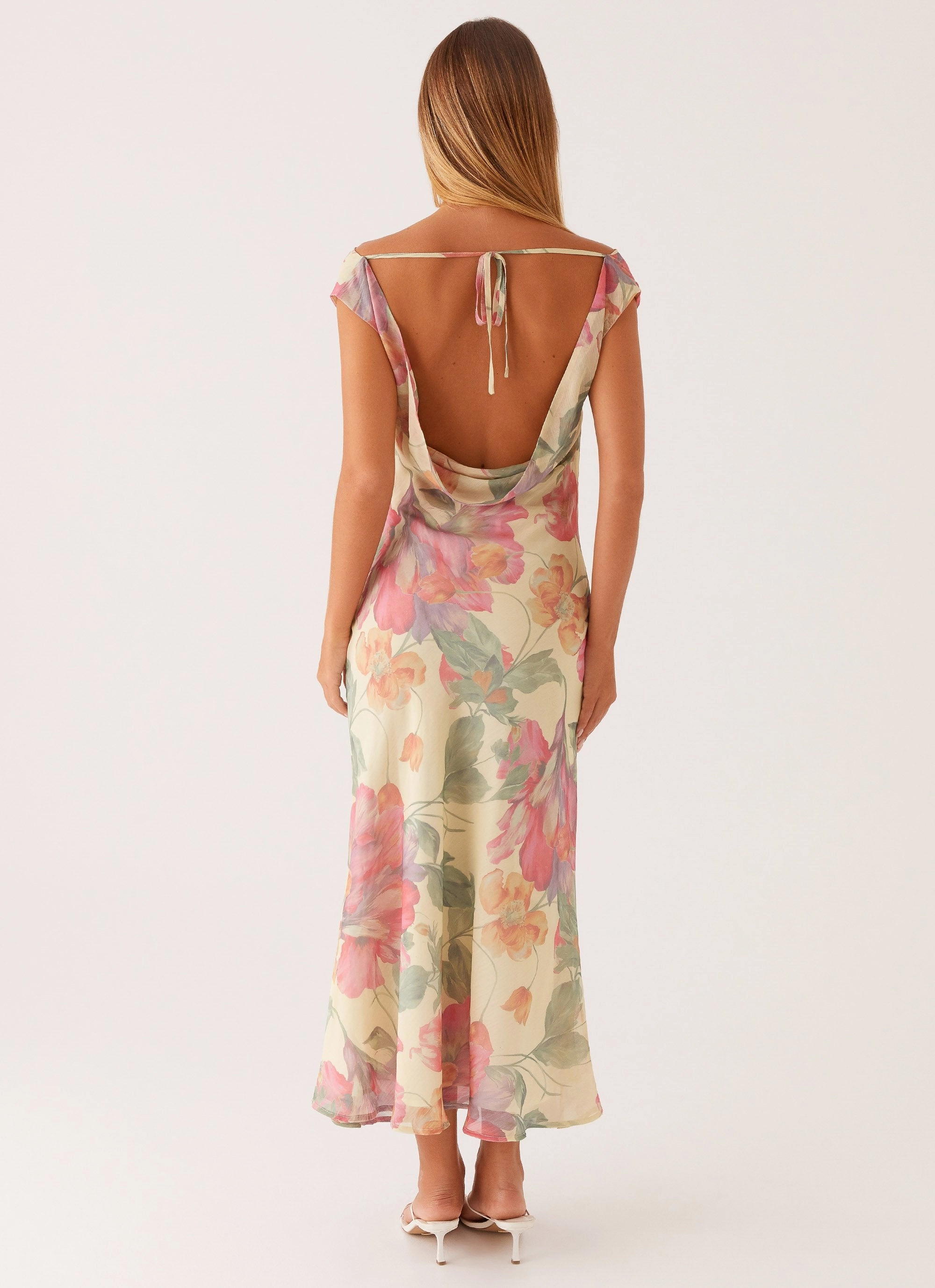 Floral Comfort Smile Glow Role Model Maxi Dress - Yellow Peony