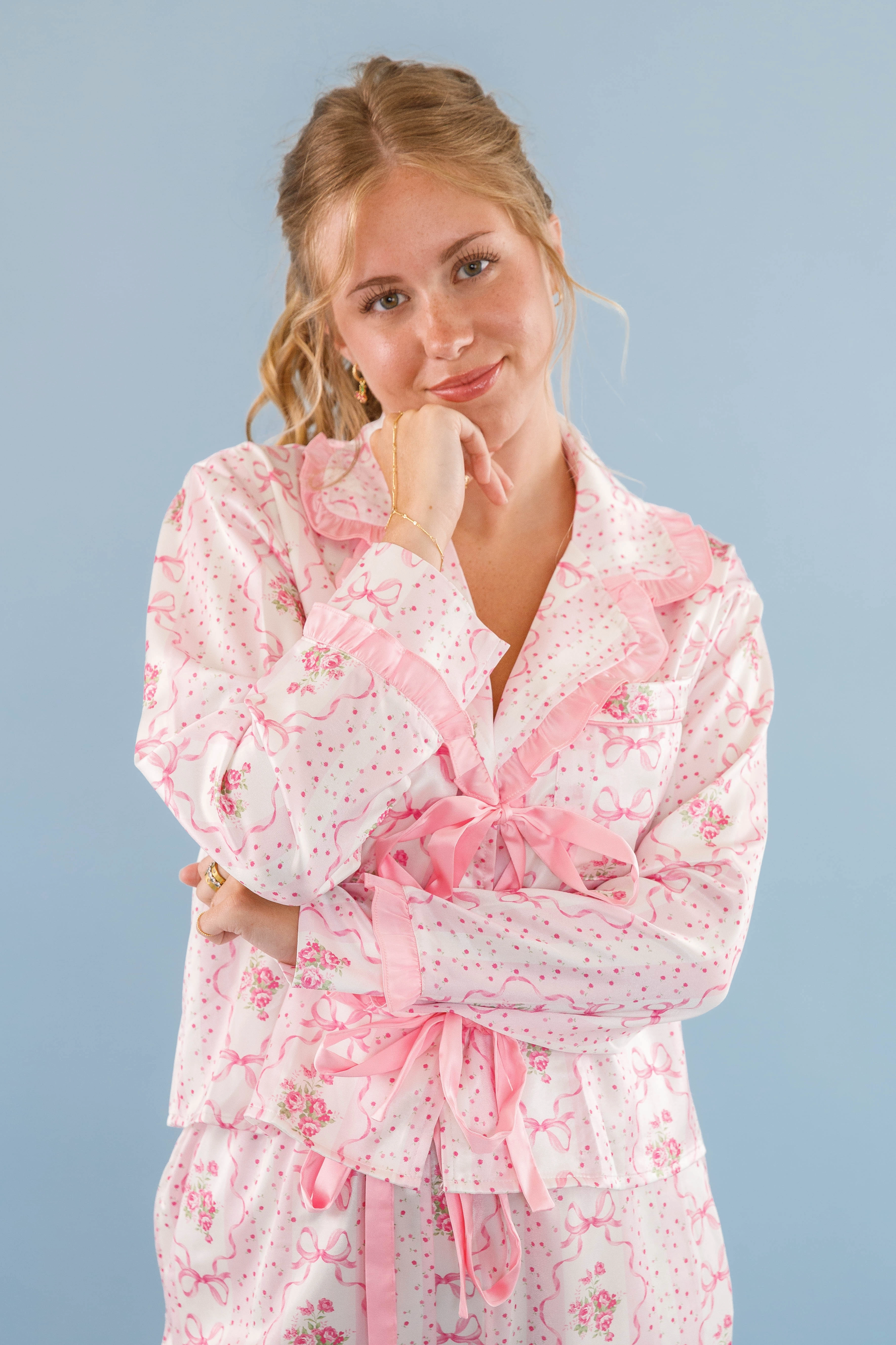 LowMaintenance Fabric Rom-Com Marathon Pajama Top