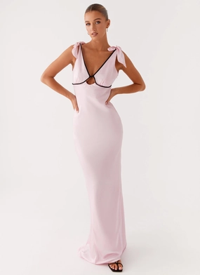 Romeo Maxi Dress - Pink Floral Comfort Trendy Tailoring