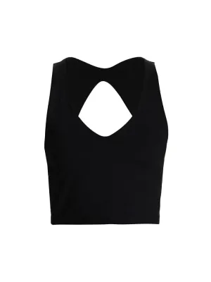 Ronnie Organic Cotton Cutout Tank - Black