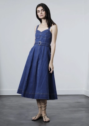Chill Wear Rosanne Midi Denim Dress