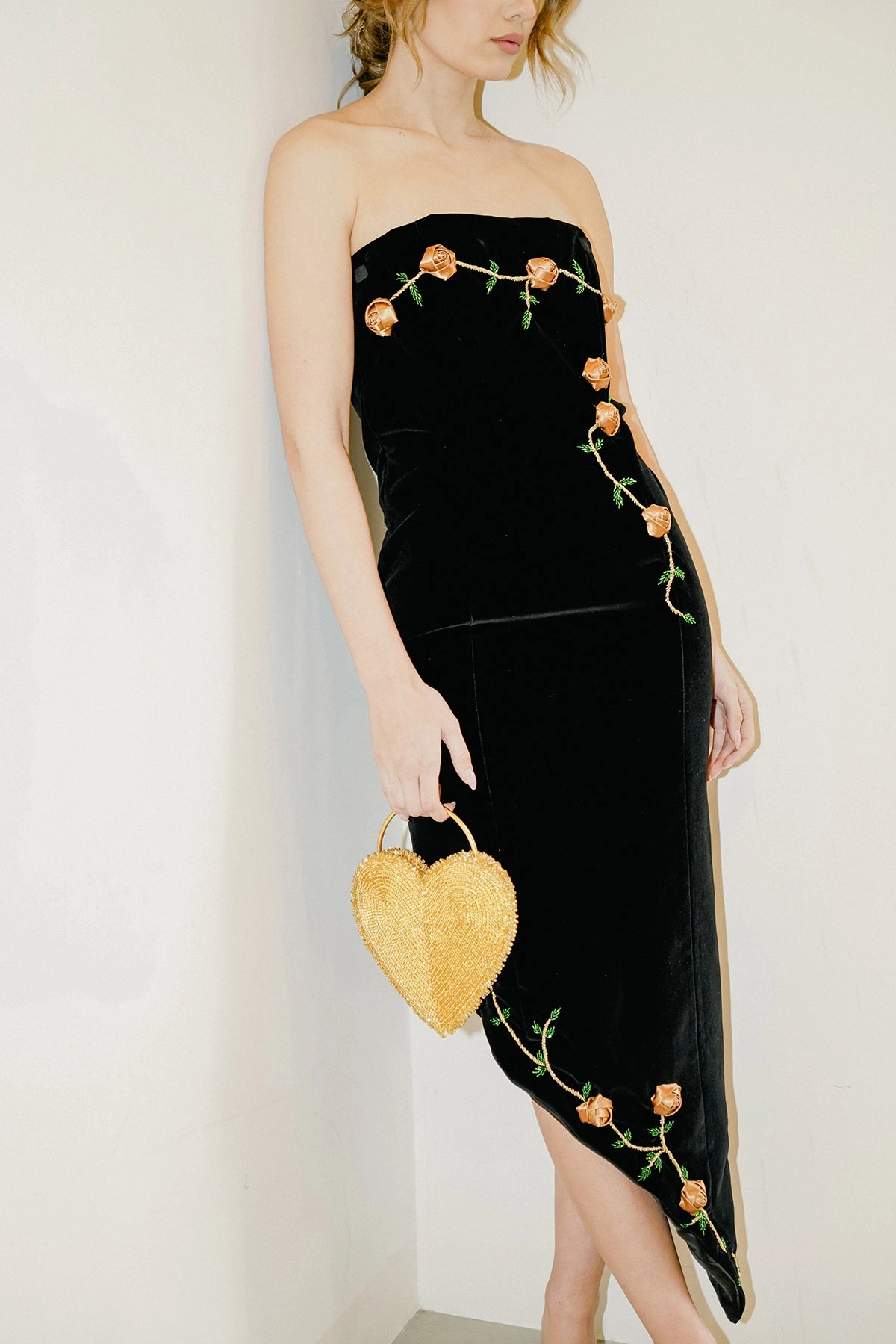 Timeless Vibe Trendy Fit Look Rosette Velvet Dress