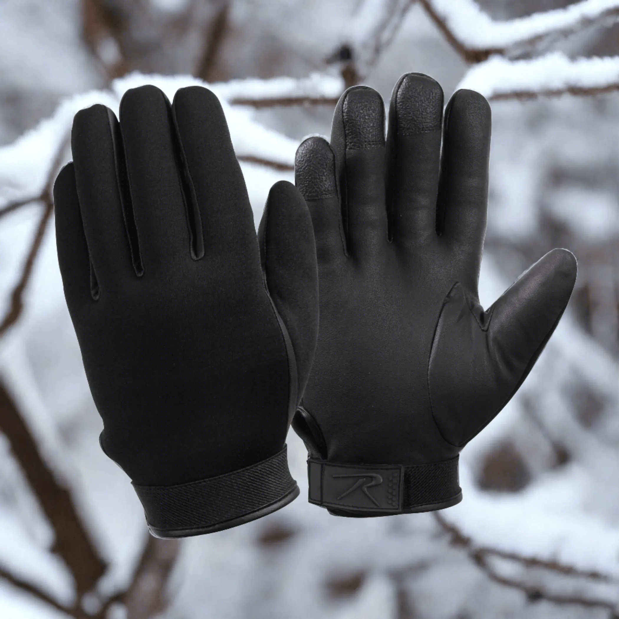 Rothco Cold Weather Neoprene Duty Gloves   Black