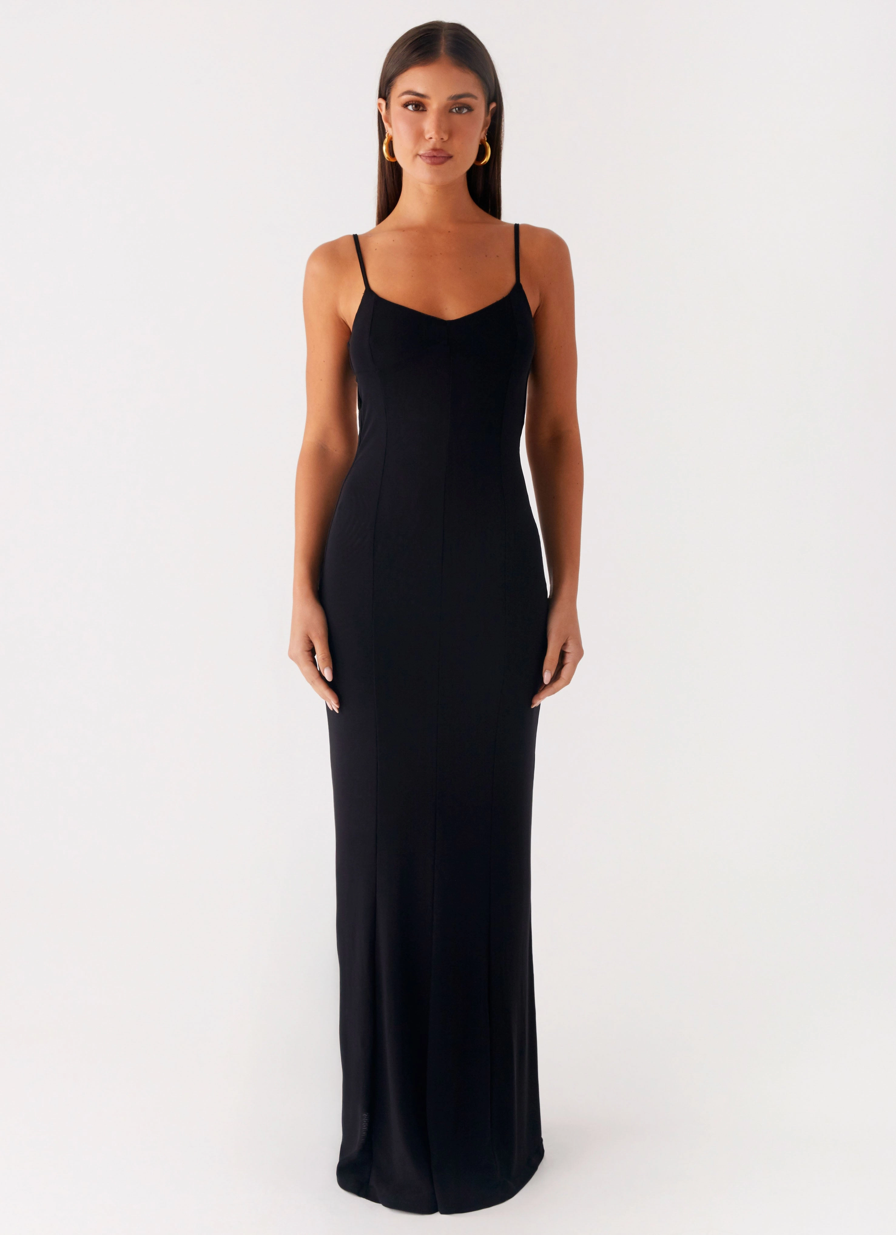 City Style Serene Escape Maxi Dress - Black