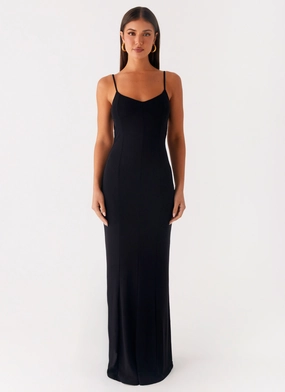 City Style Serene Escape Maxi Dress - Black