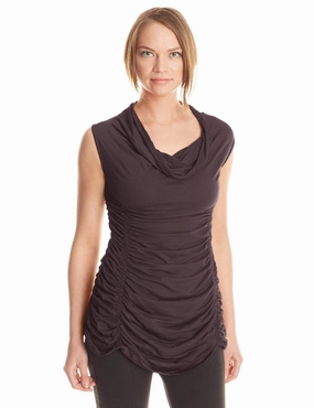 Ruched Shirt Breathable Mesh Back
