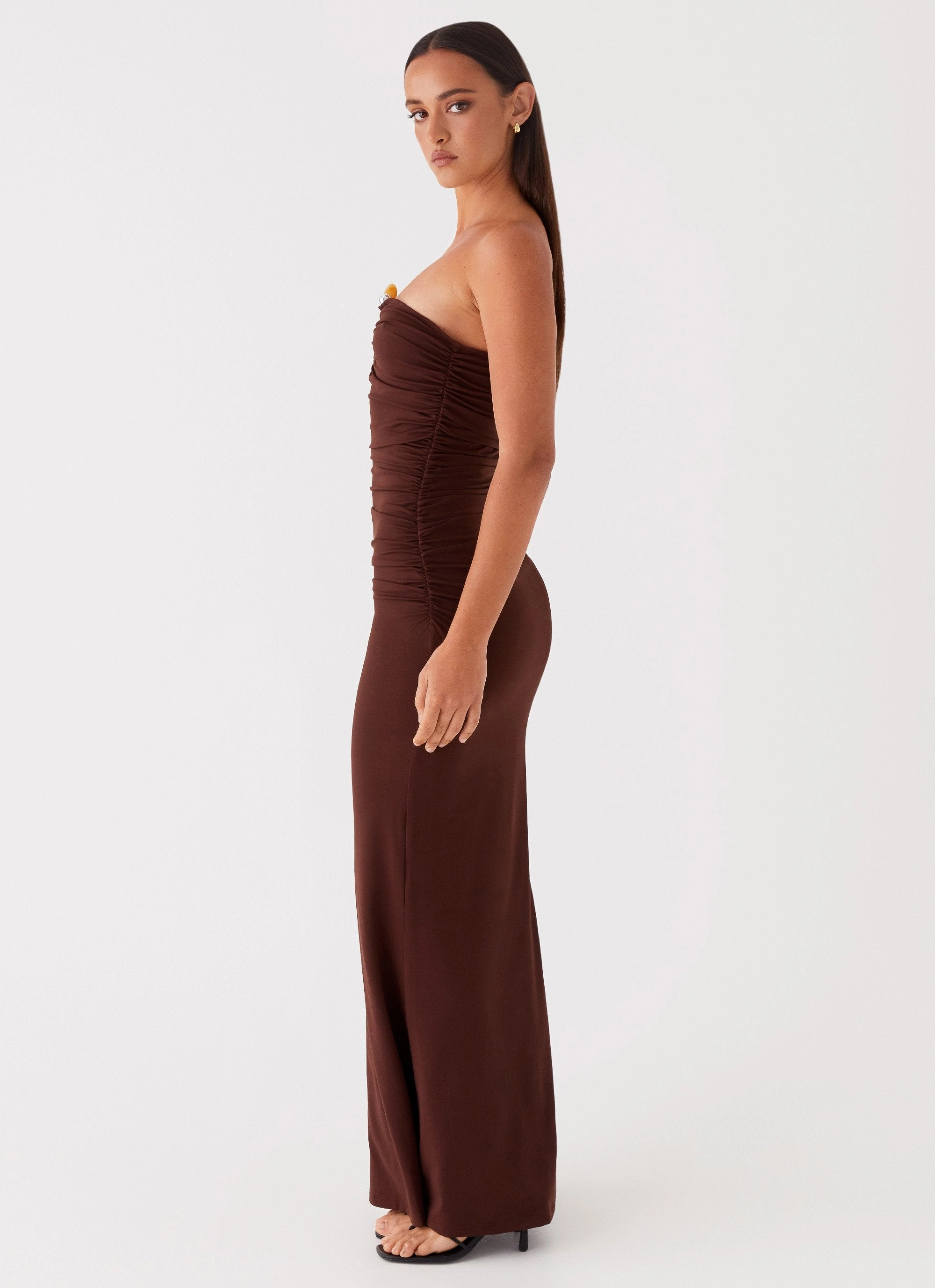 Rudy Maxi Dress - Brown Statement-Piece