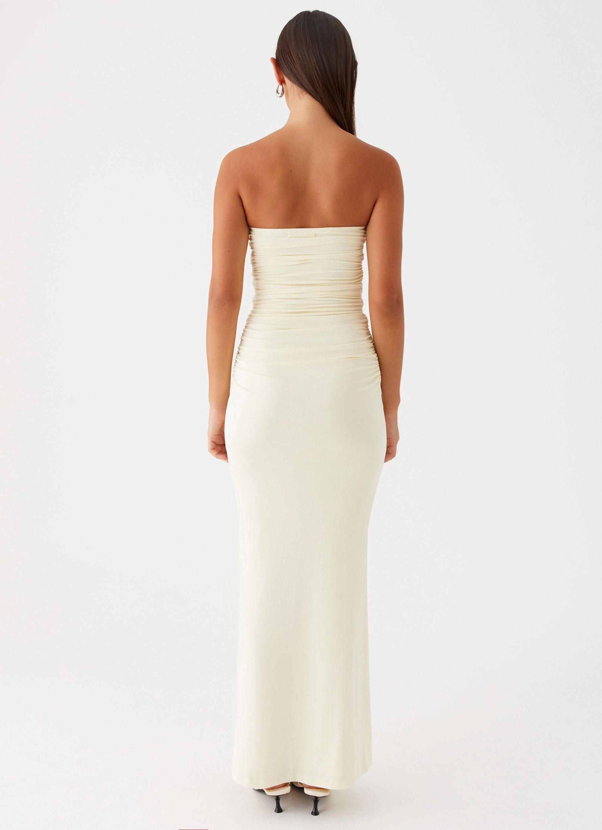 Rudy Maxi Dress - Yellow High low hem