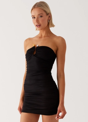 Rudy Mini Dress - Black Calm Shine
