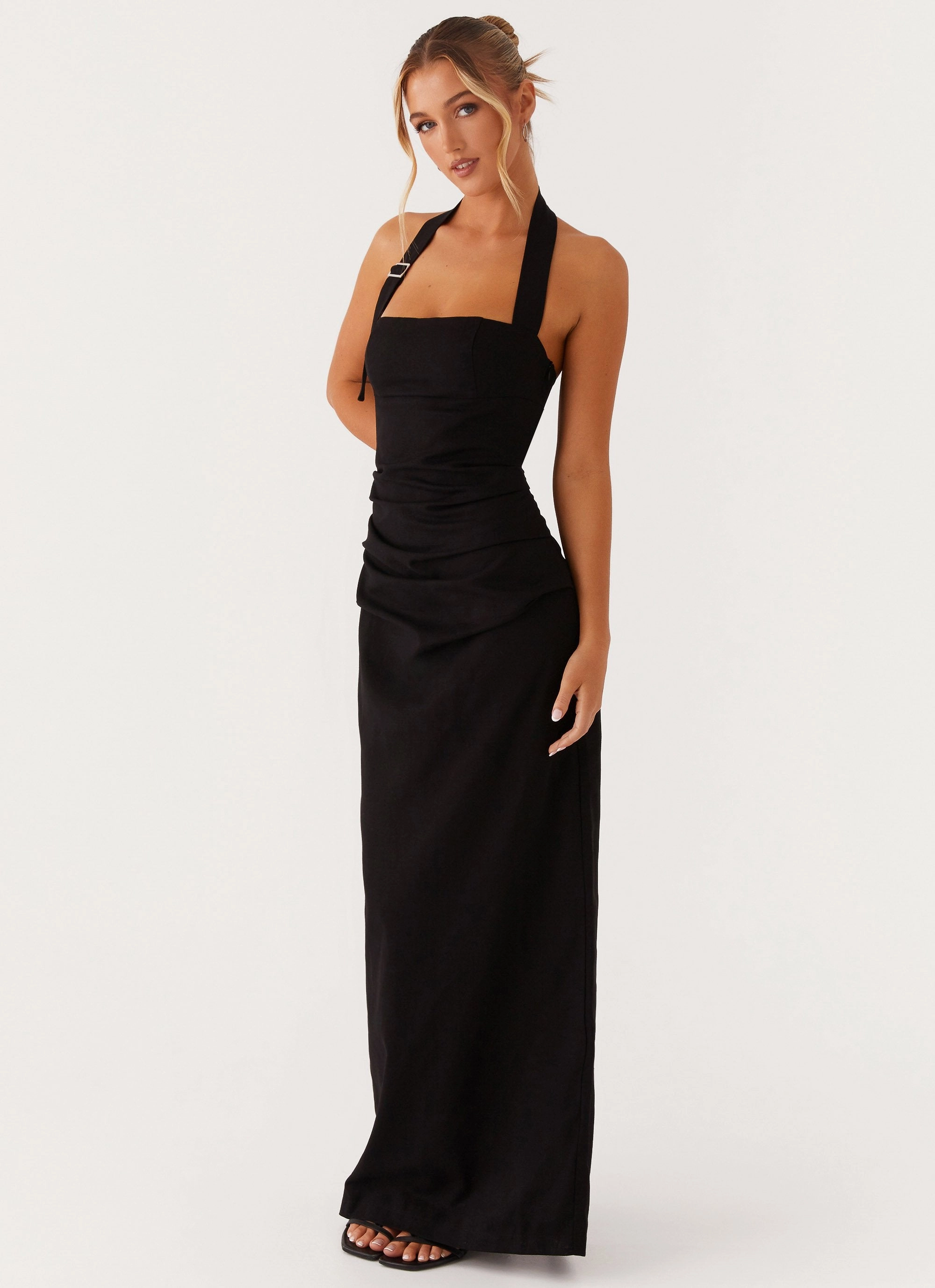 Rumour Has it Maxi Dress - Black Formal Outfit Flare Swing