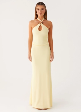 Soft Balance Instant Attraction Maxi Dress - Yellow