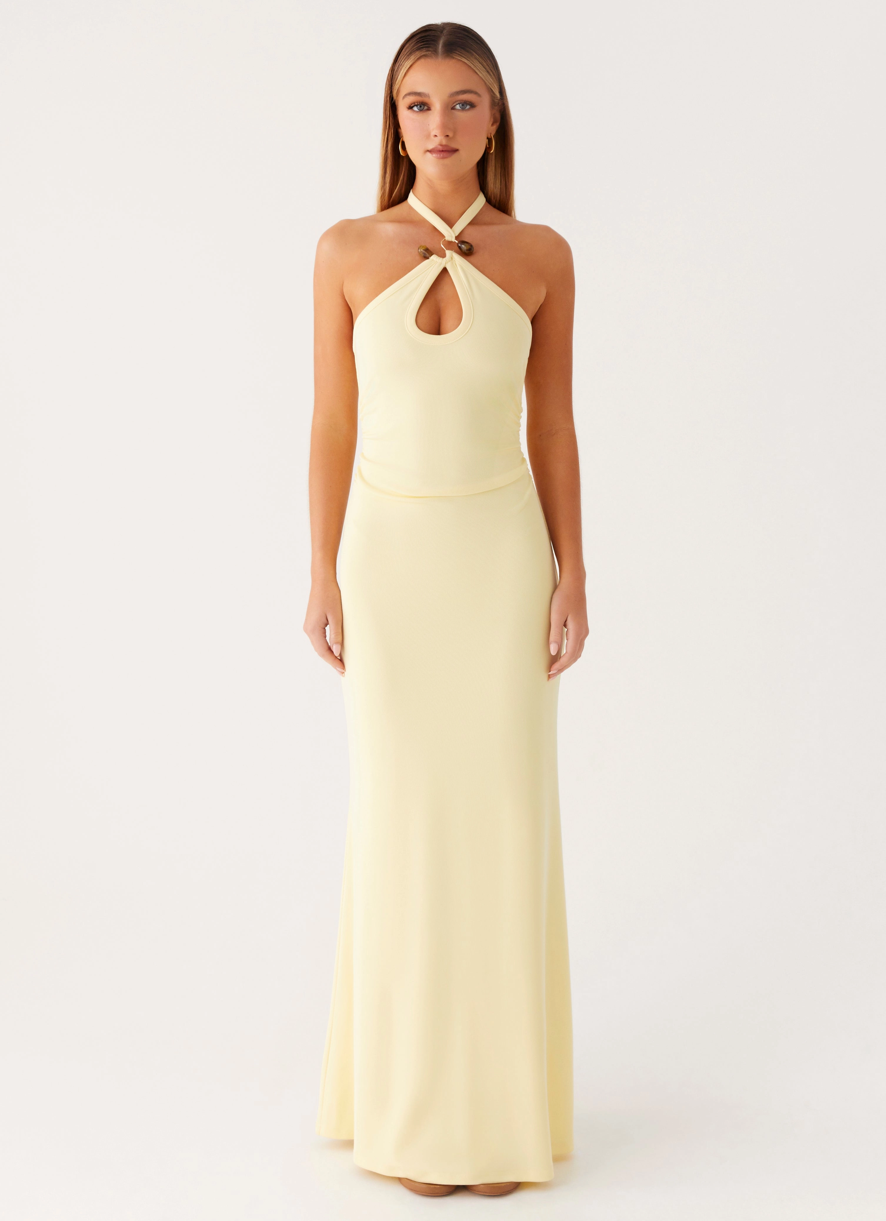 Soft Balance Instant Attraction Maxi Dress - Yellow