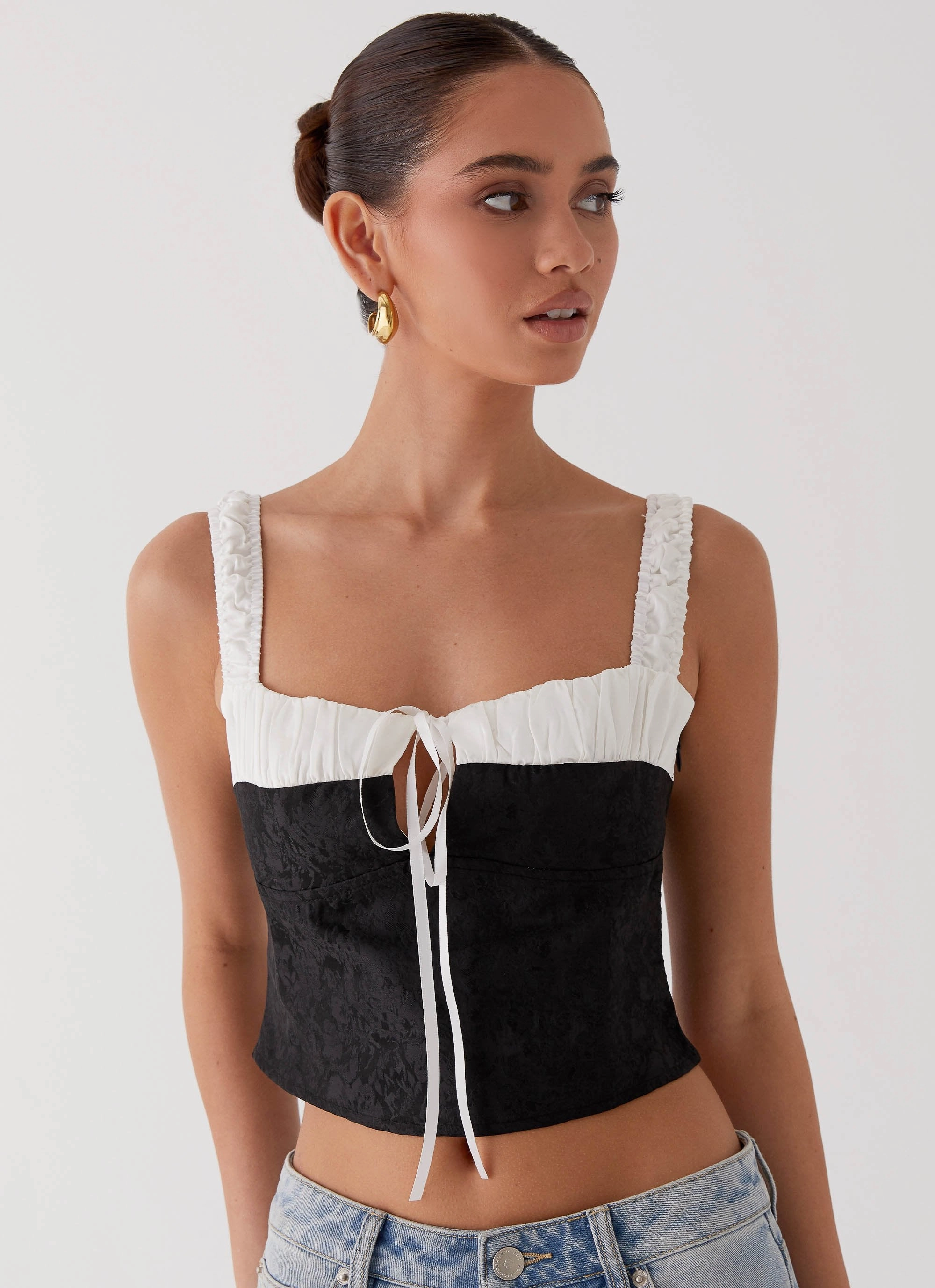 NonIrritatingTags Ryder Bustier Top - Black