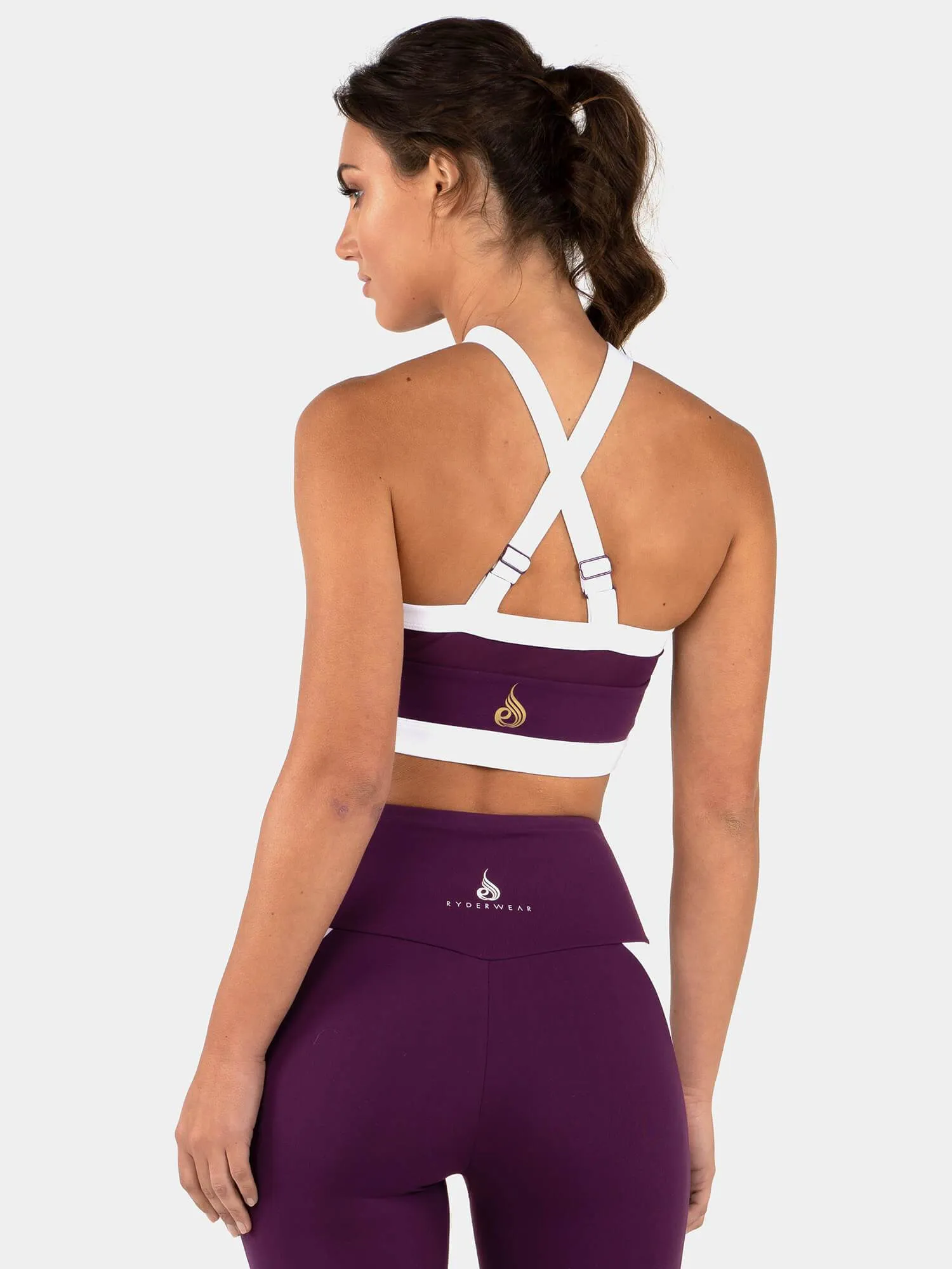 Ryderwear Empire Mesh Sports Bra - Purple