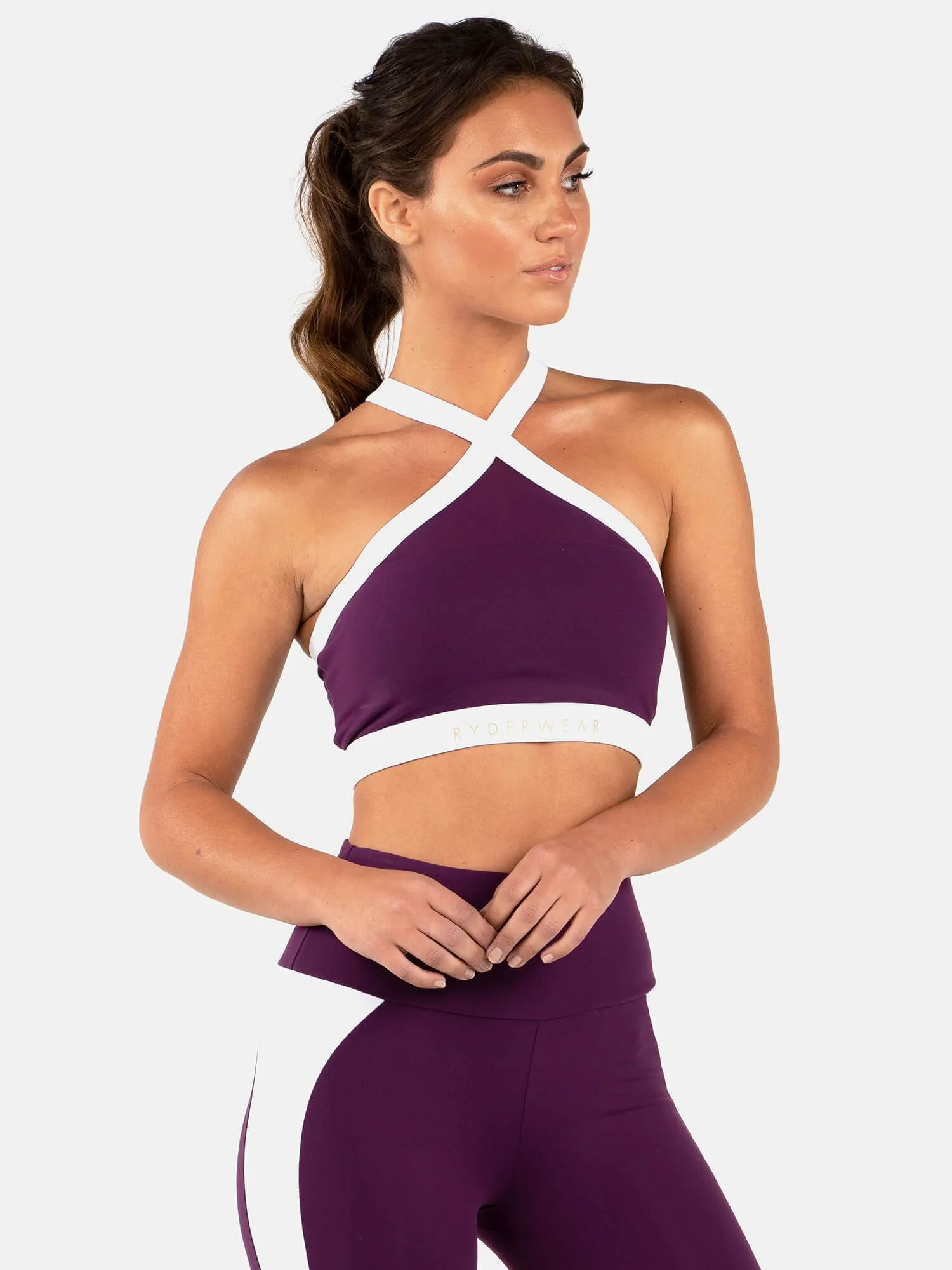 Ryderwear Empire Mesh Sports Bra - Purple