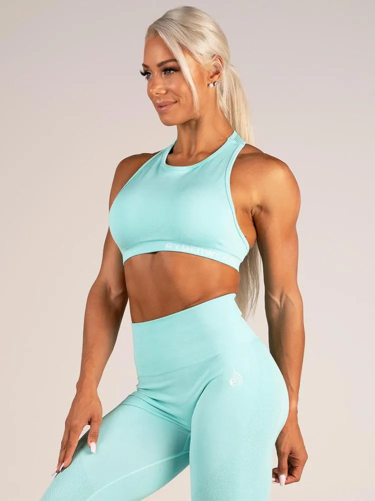 Ryderwear Seamless Sports Bra - Aqua Marl