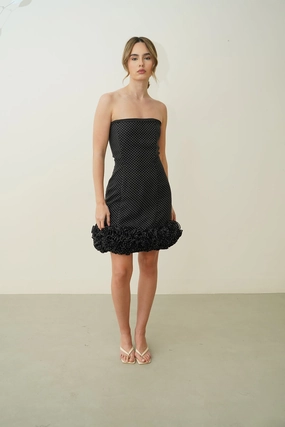 Wardrobe-Staple Sable Chaud Dotted Dress