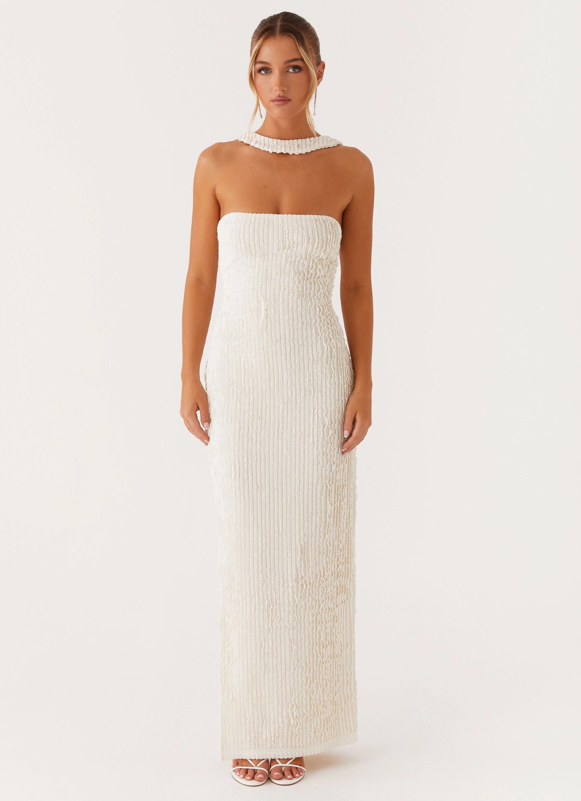 Sadie Maxi Dress - Ivory Lightweight Fabric