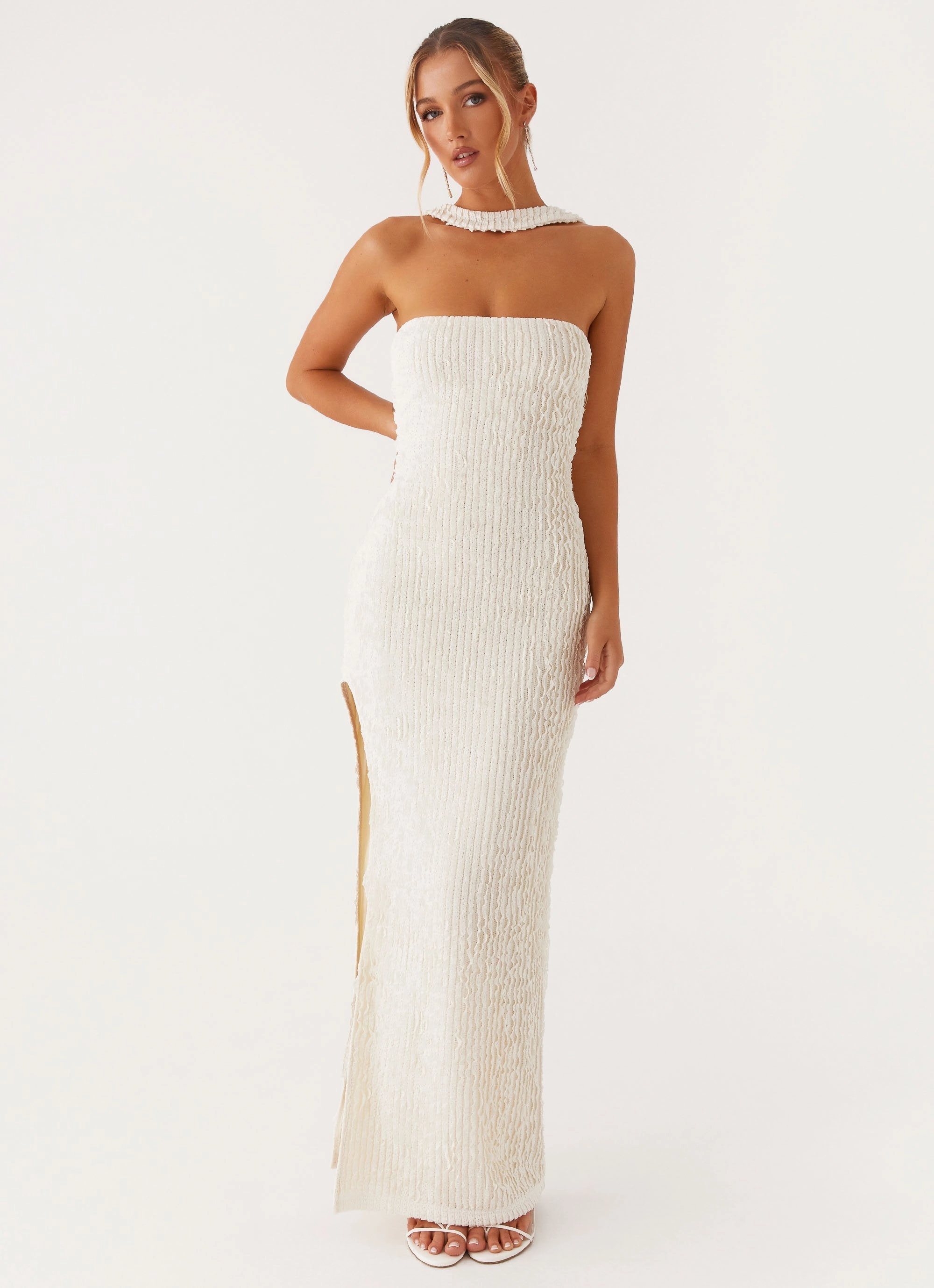 Minimal Harmony Grace Soft Sadie Maxi Dress - Ivory