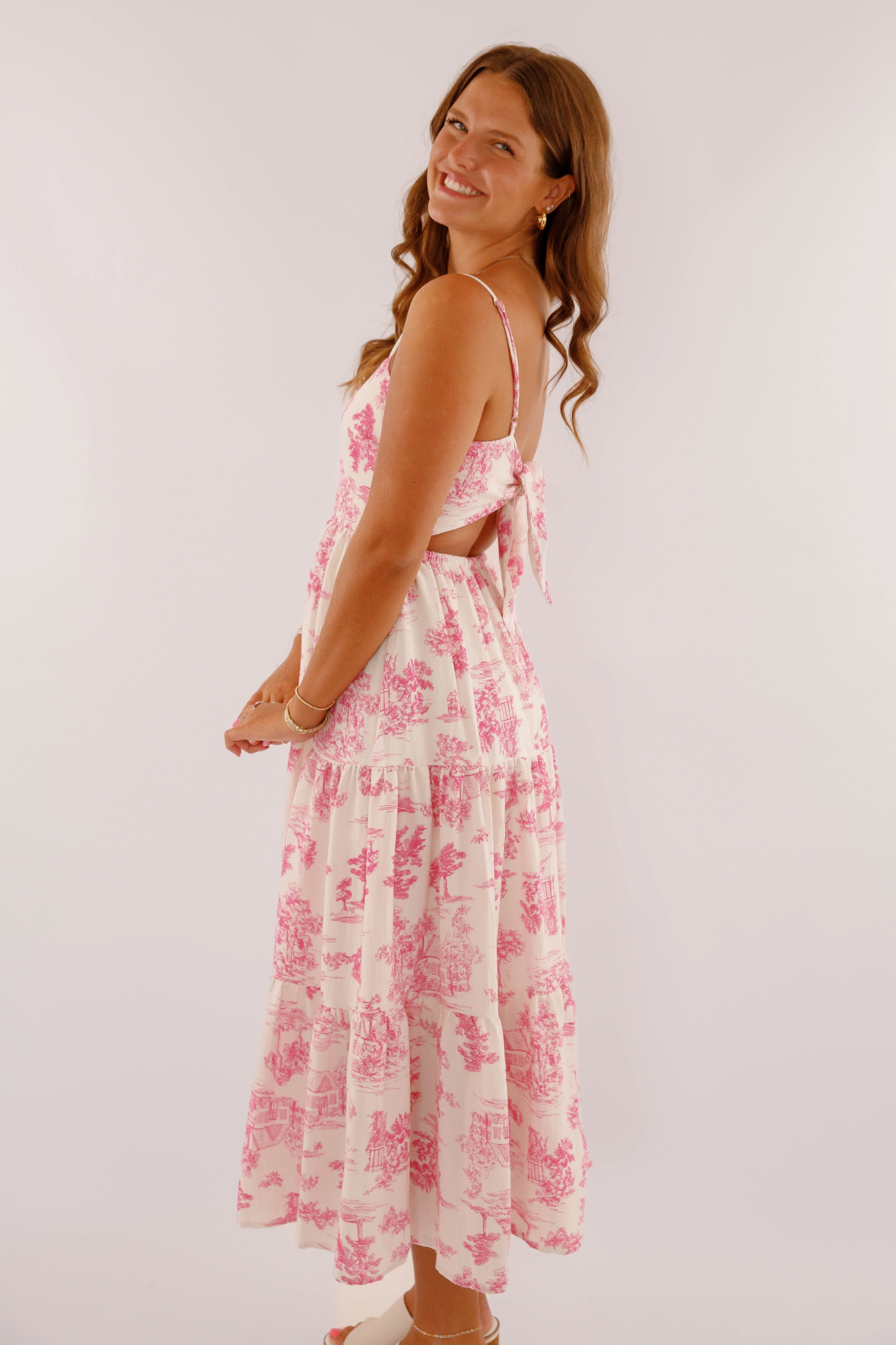 Crisp Silhouette Versatile Wear Safe And Sound Midi Dress