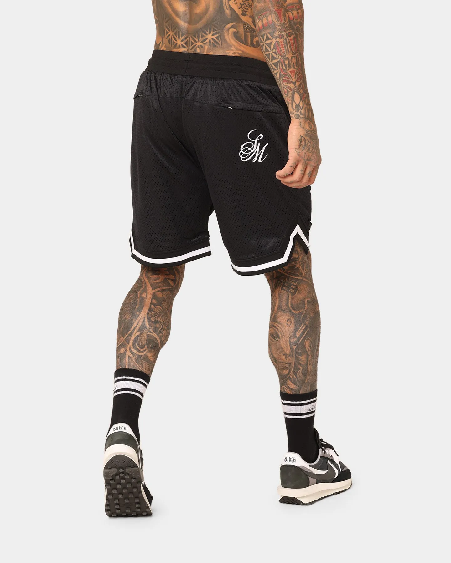Saint Morta Saviour Mesh Basketball Shorts Black/White
